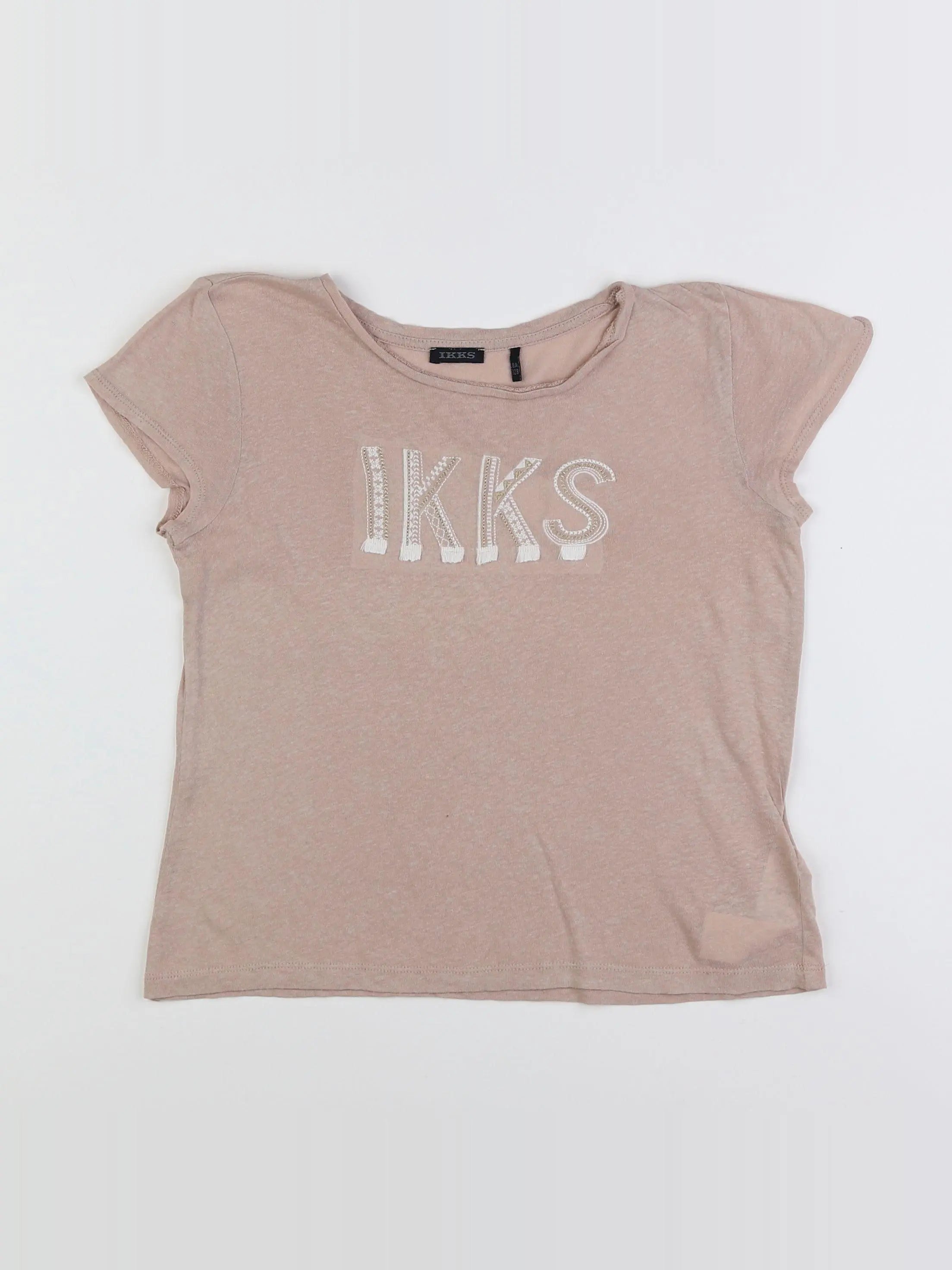 IKKS - tee-shirt beige - 8 ans