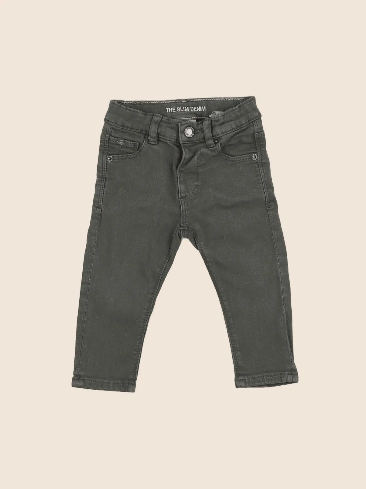 Zara - jean vert - 6/9 mois