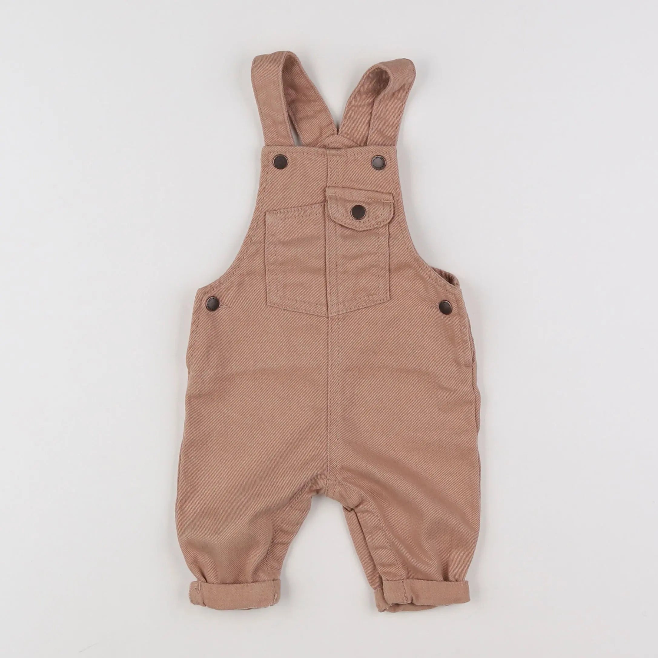 Vertbaudet - salopette marron - 3 mois