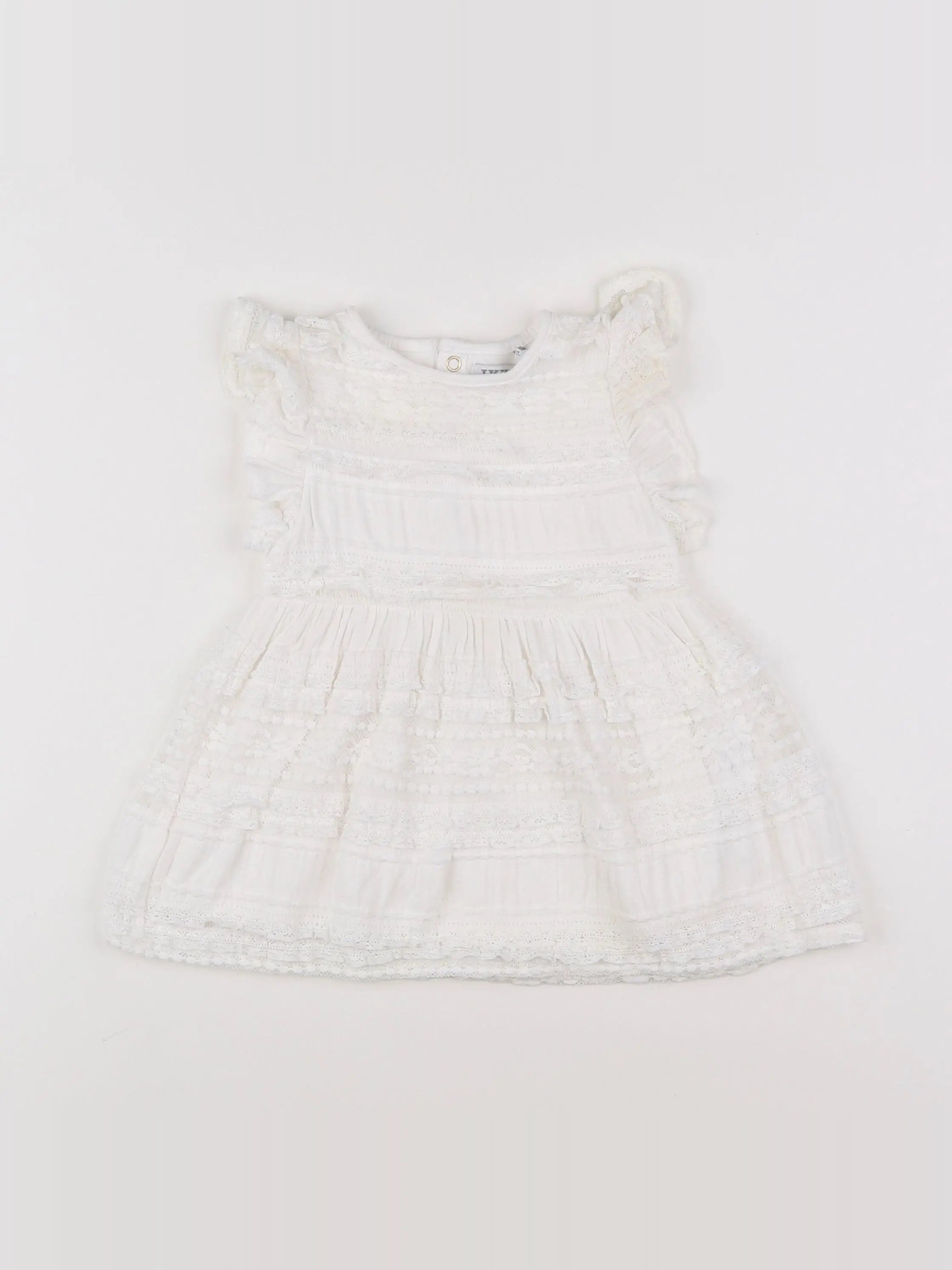 IKKS - robe blanc - 6 mois