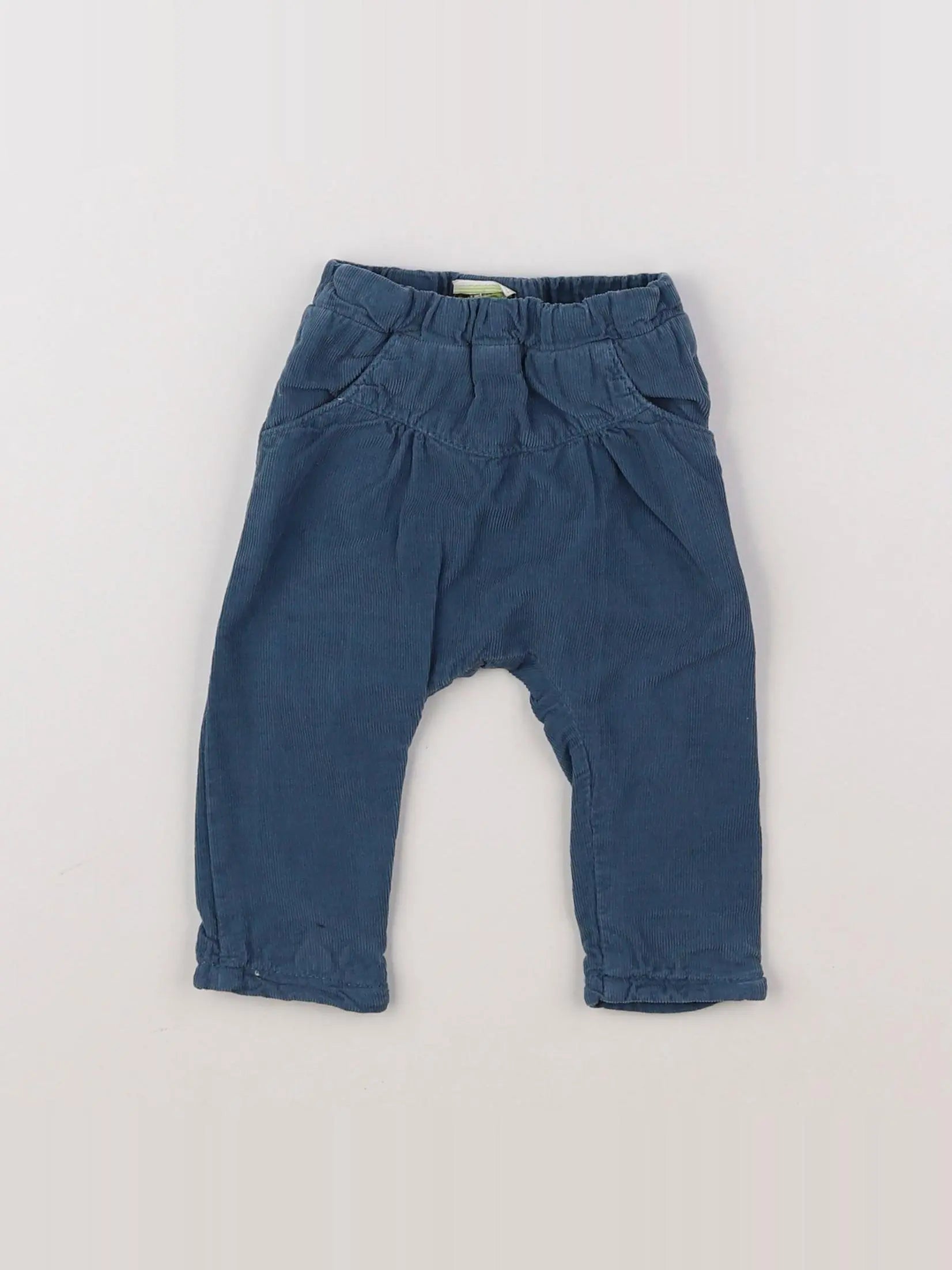 Tape à l'oeil - pantalon doublé bleu - 3 mois