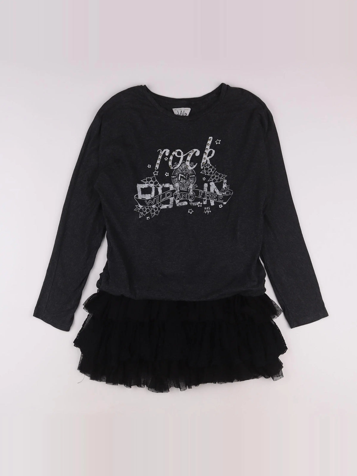 IKKS - robe gris - 12 ans