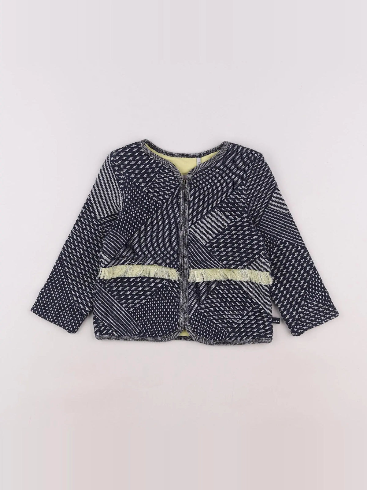 IKKS - veste bleu, jaune - 2 ans