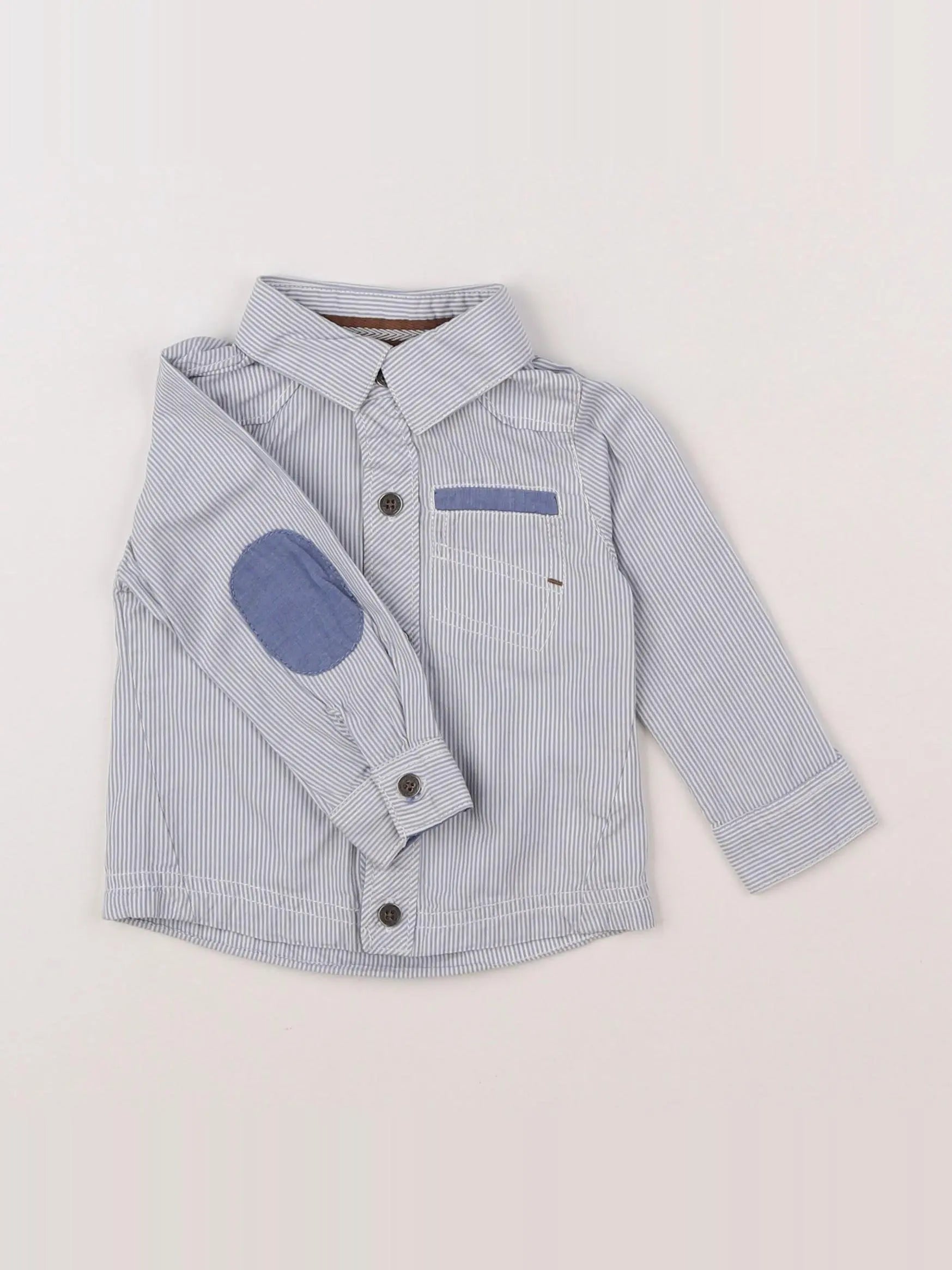 Tape à l'oeil - chemise bleu - 12 mois