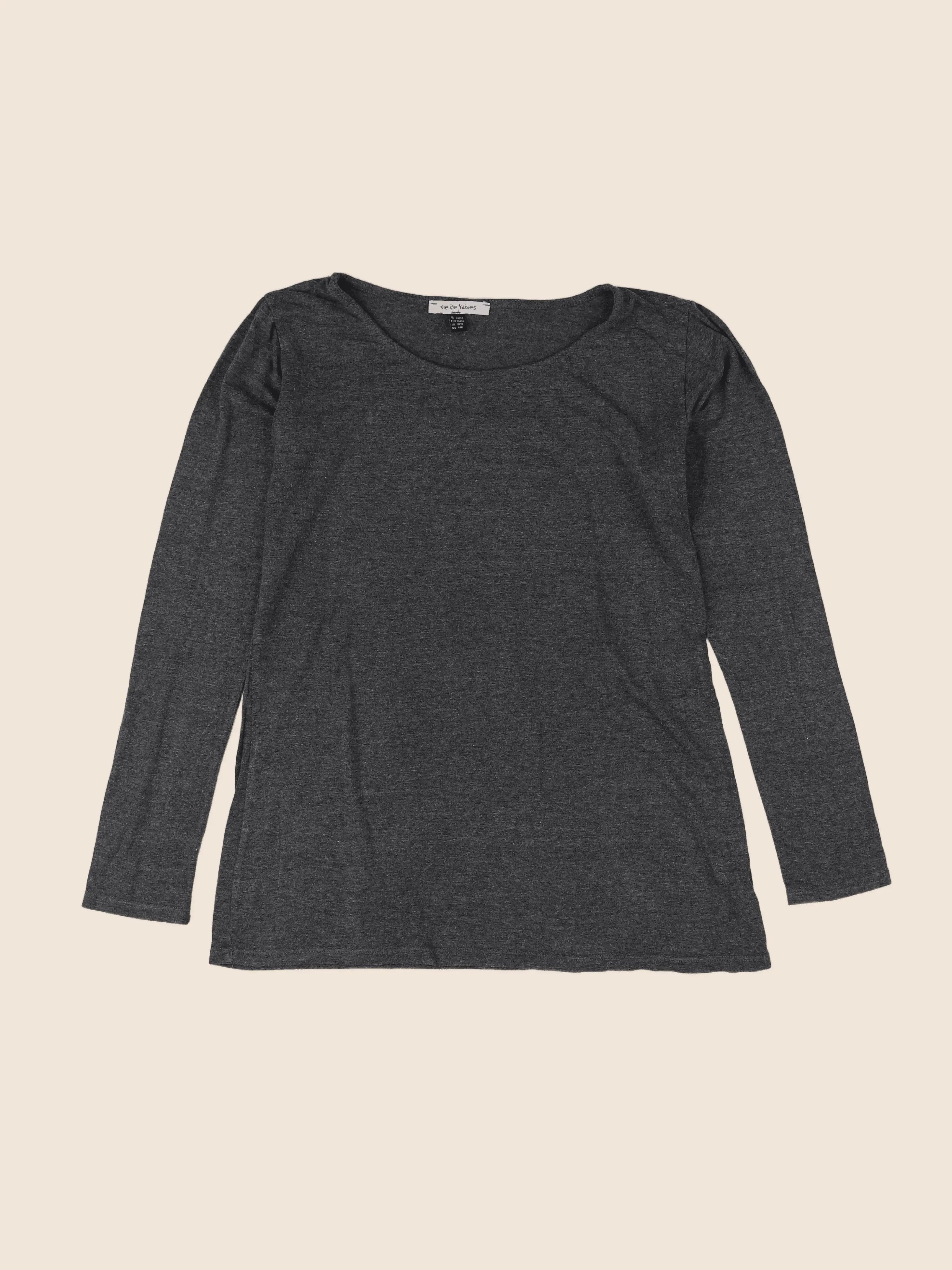 Envie de fraise - tee-shirt grossesse gris - 36 à 38