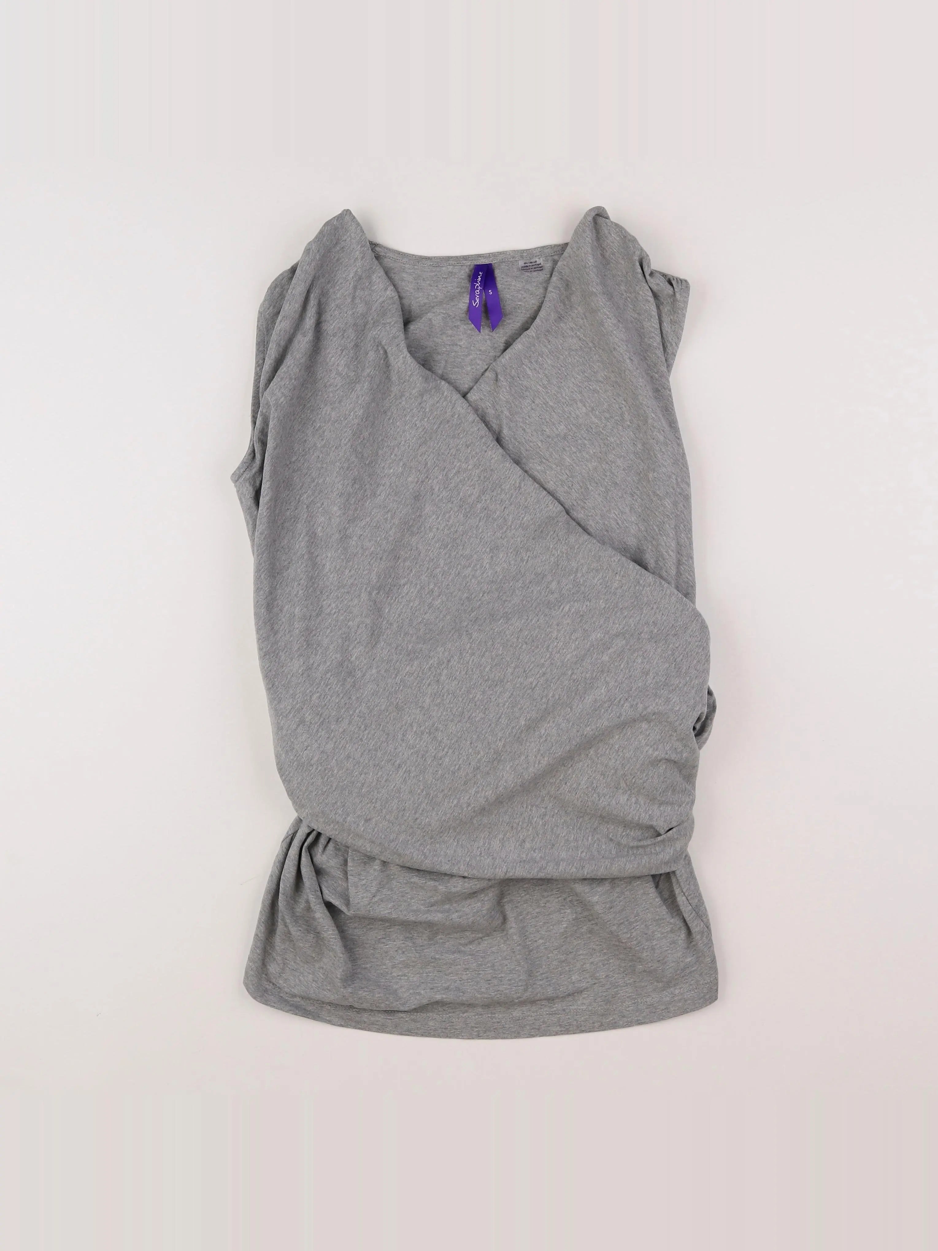 Seraphine - débardeur grossesse gris - 36 à 38