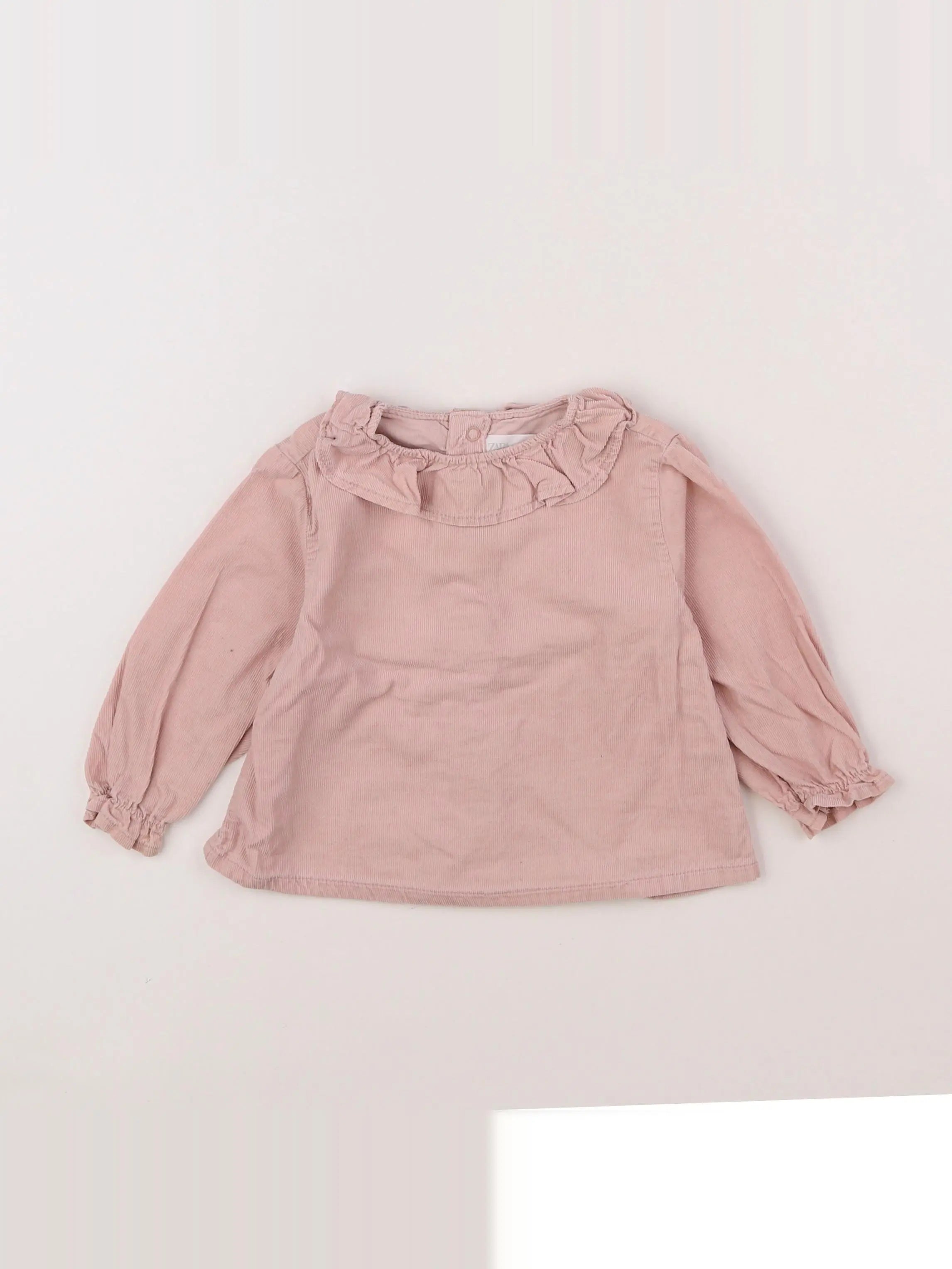 Zara - blouse rose - 9/12 mois