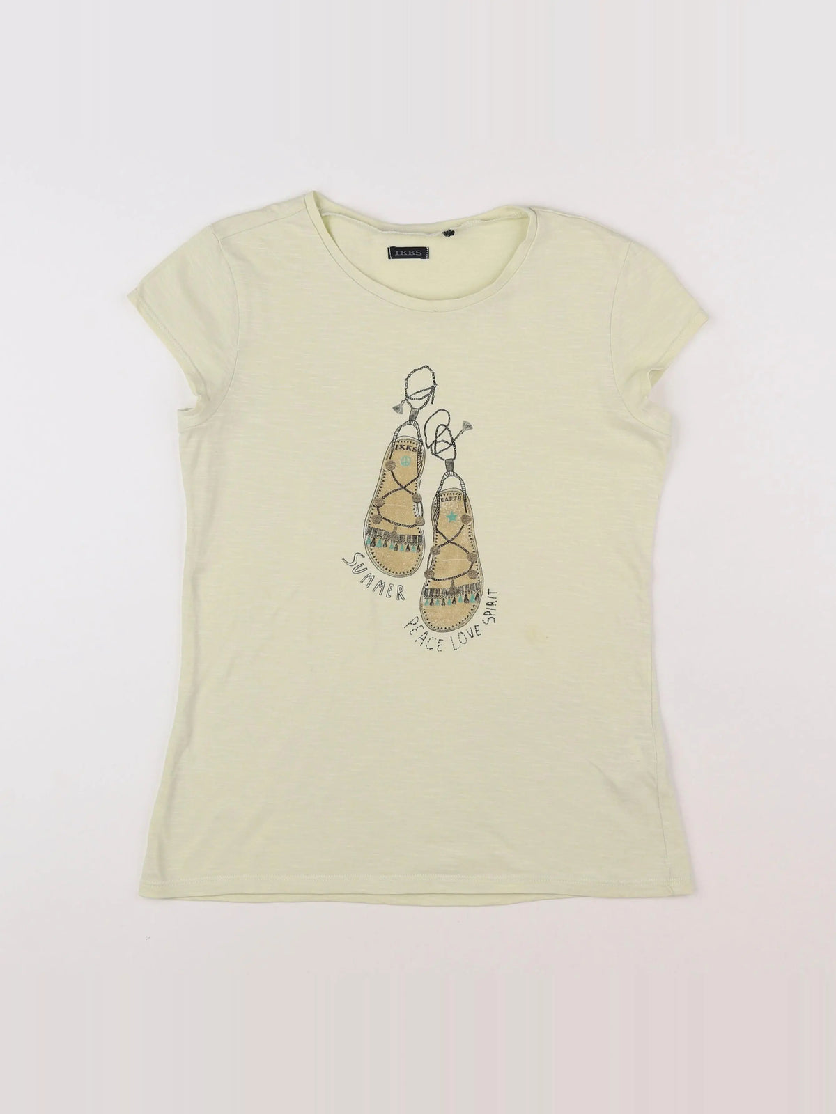 IKKS - tee-shirt jaune - 12 ans