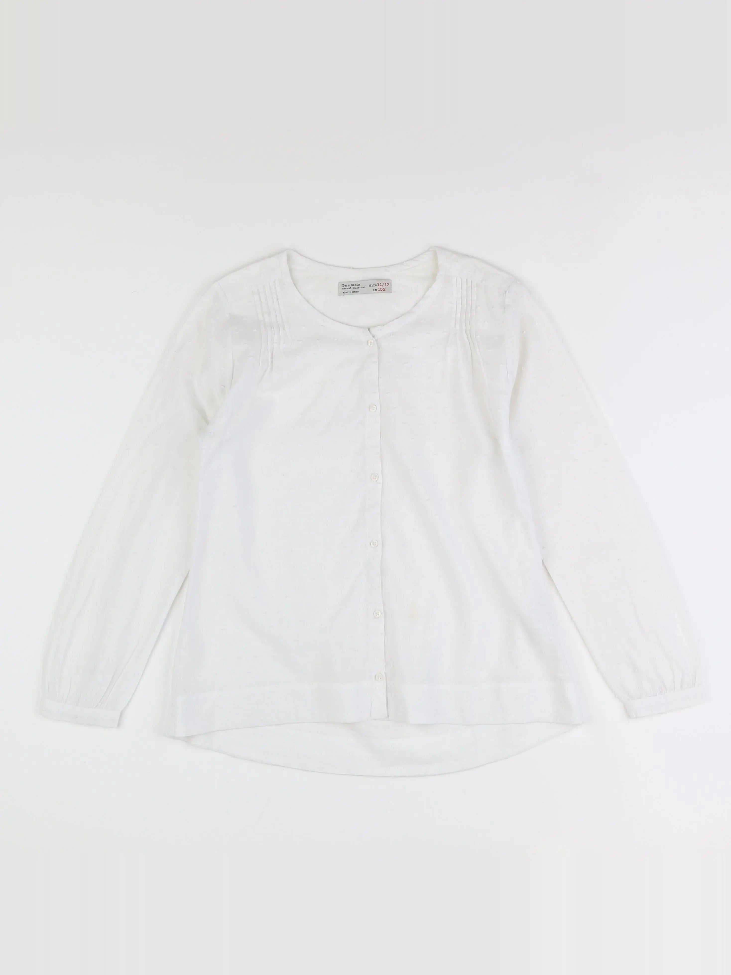 Zara - blouse blanc - 11/12 ans
