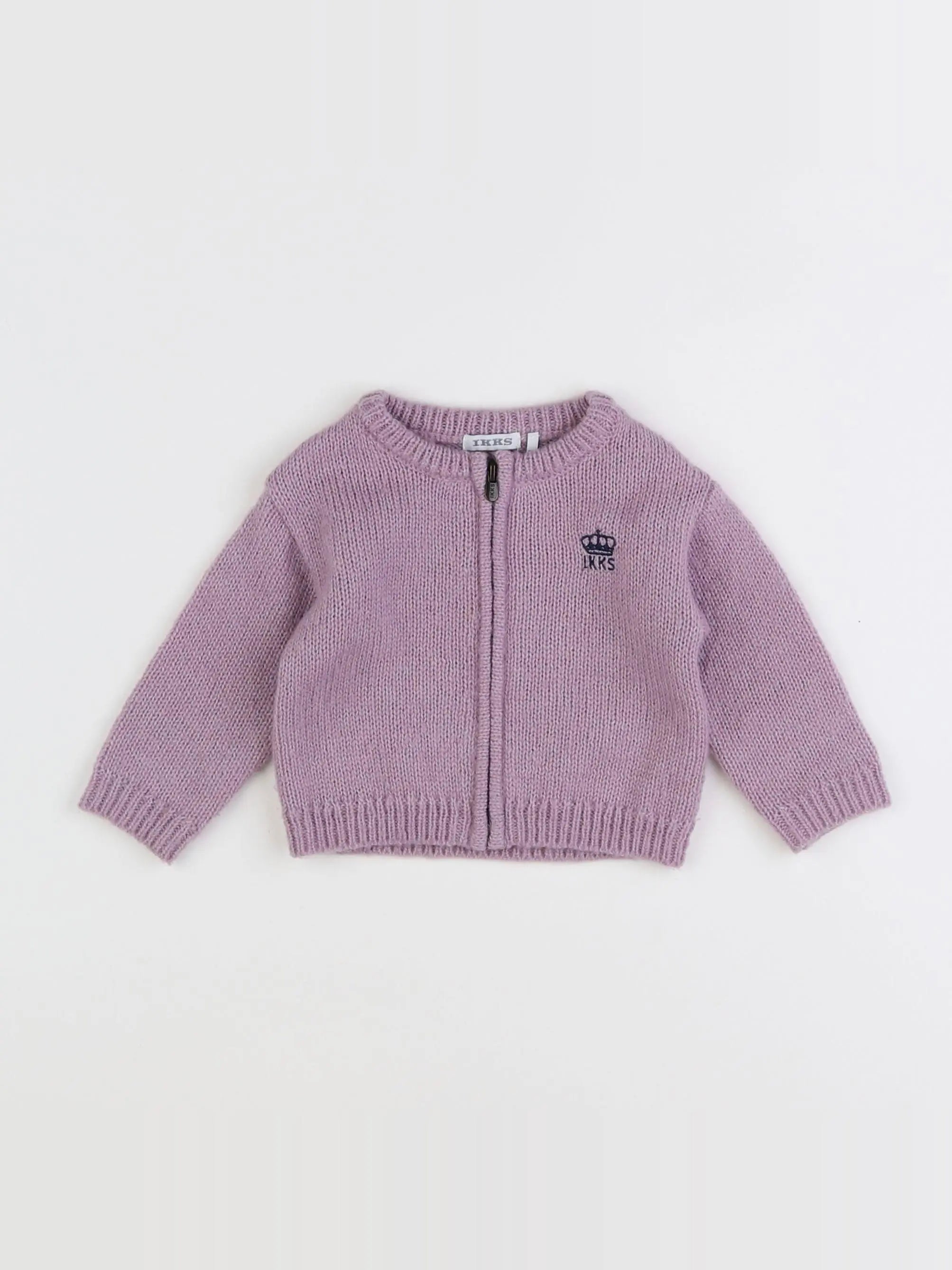IKKS - gilet violet - 6 mois