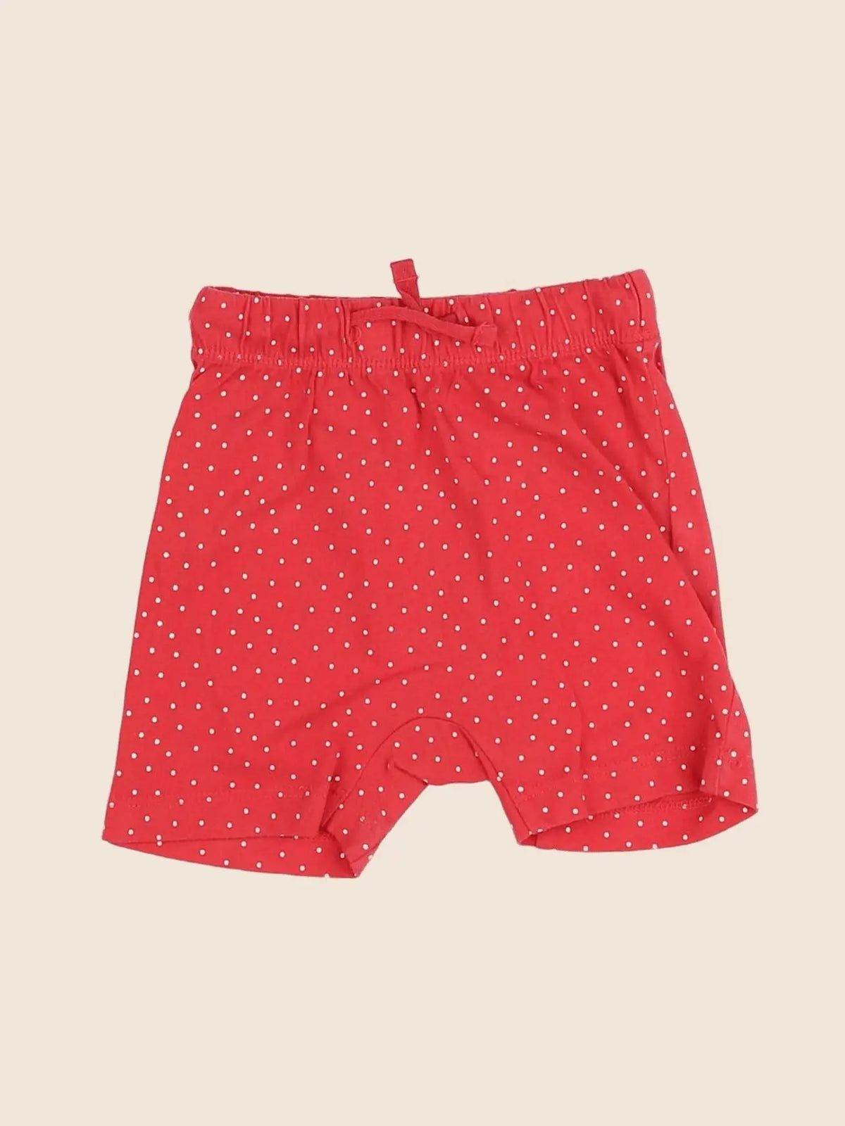 H&M - short rouge - 3/6 mois