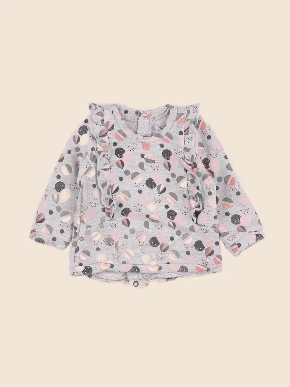 IKKS - sweat gris - 6 mois