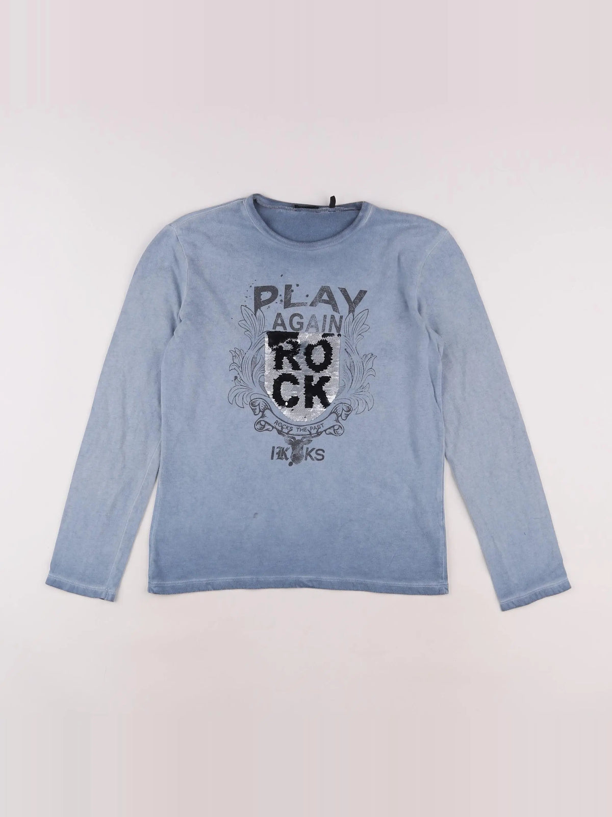 IKKS - tee-shirt bleu - 10 ans