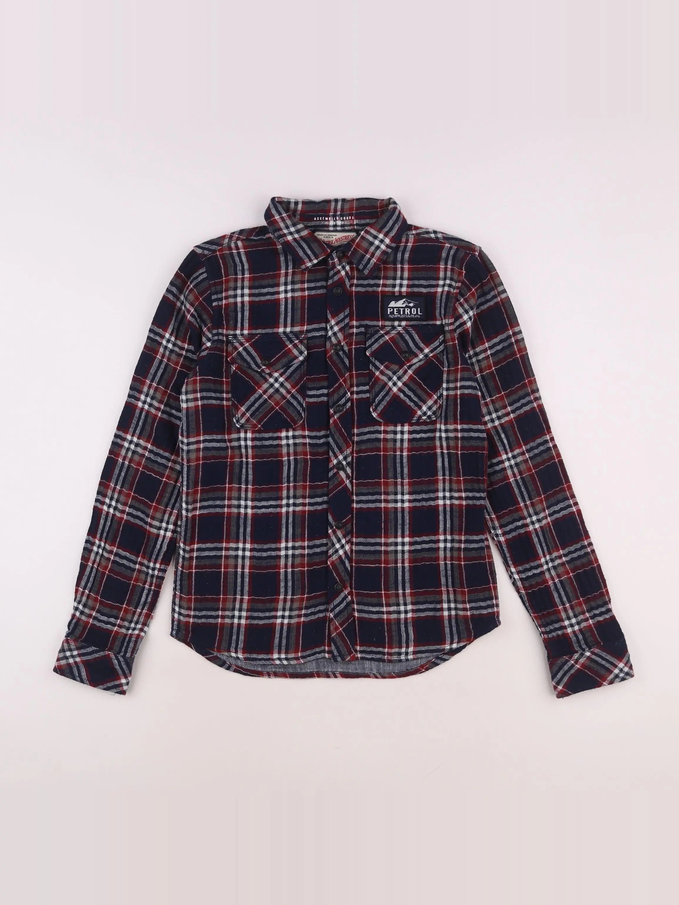 Petrol Industries - chemise rouge - 12 ans