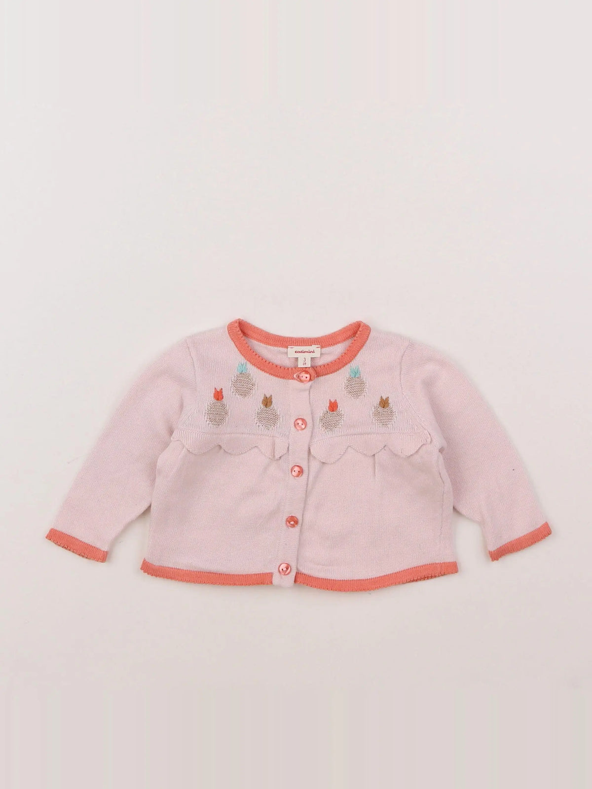 Catimini - gilet rose - 3 mois