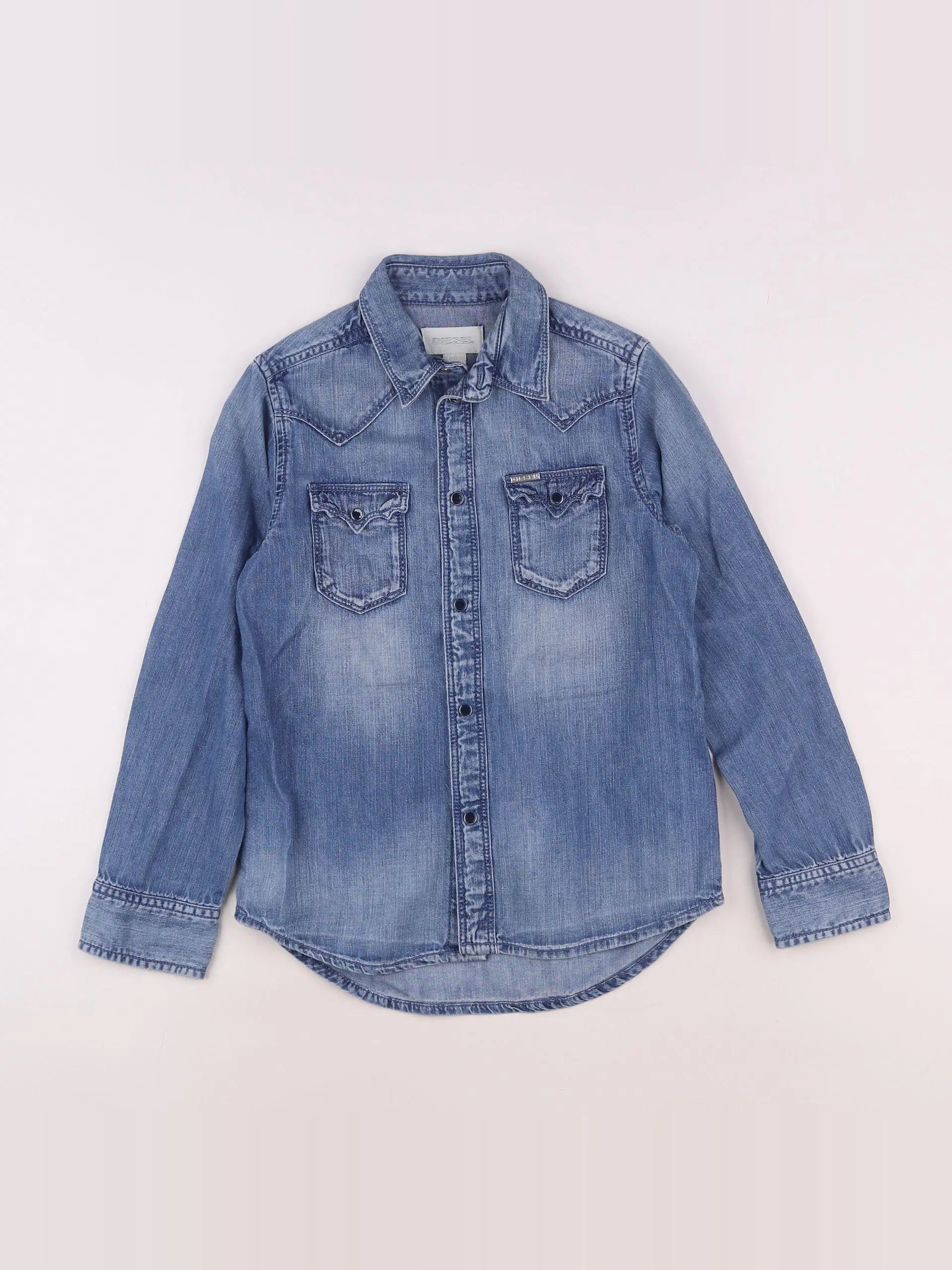 Diesel - blouse bleu - 8 ans