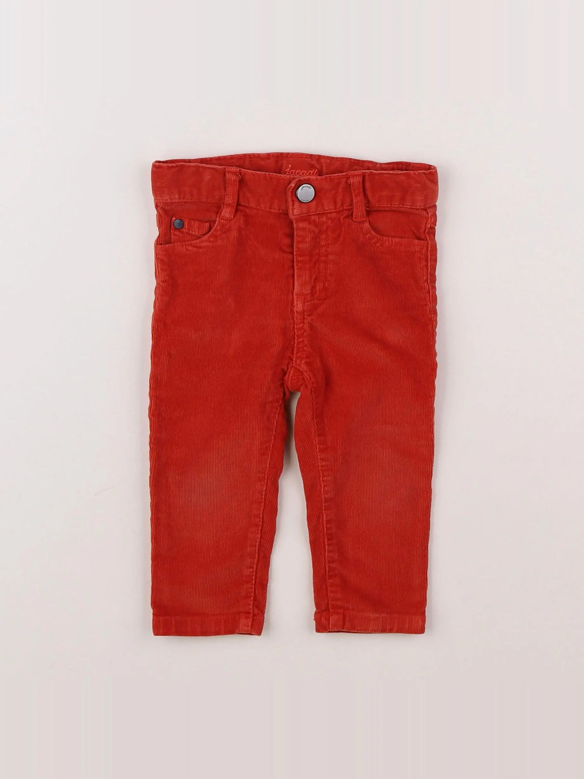 Jacadi - pantalon orange - 12 mois