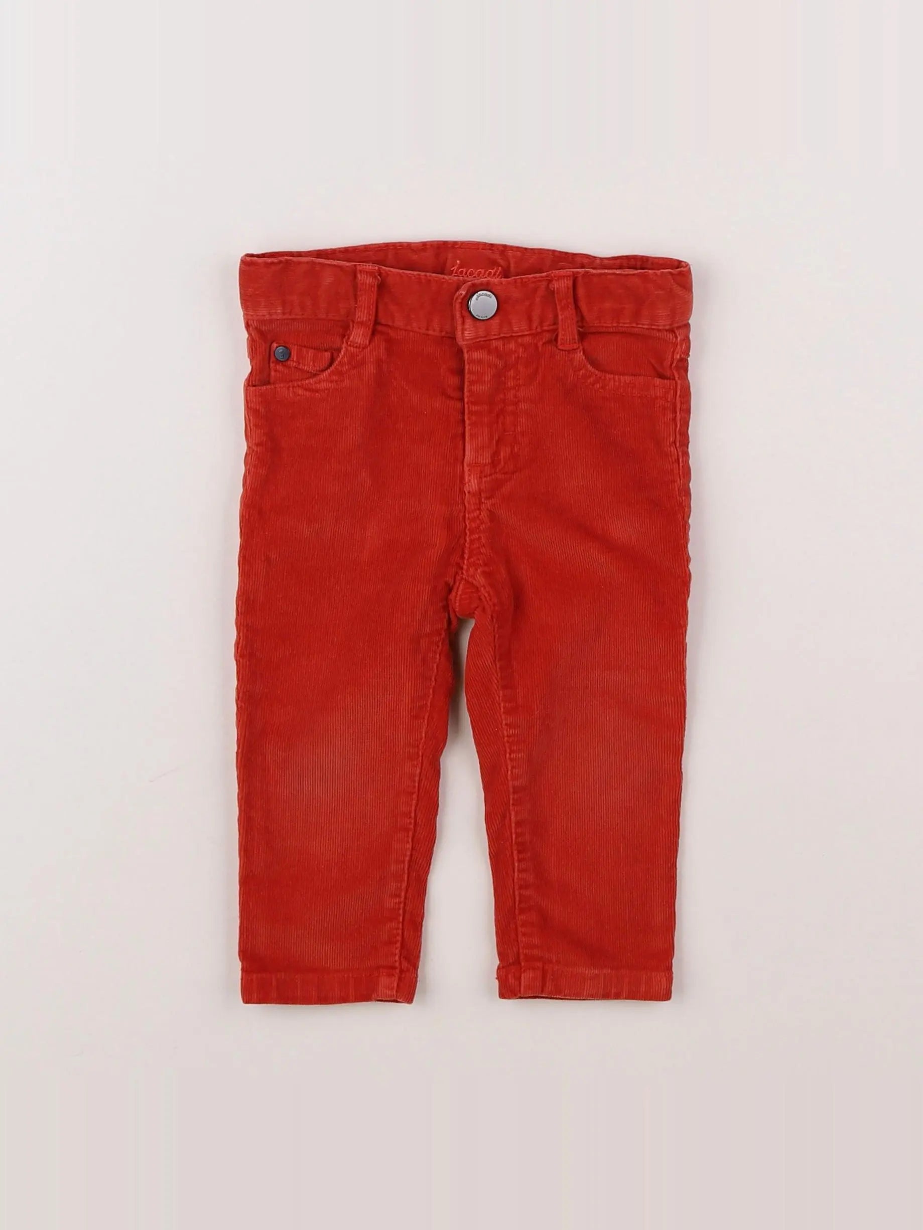 Jacadi - pantalon orange - 12 mois
