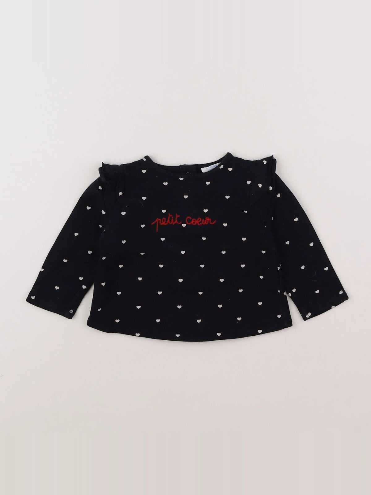 Boutchou - sweat bleu - 12 mois