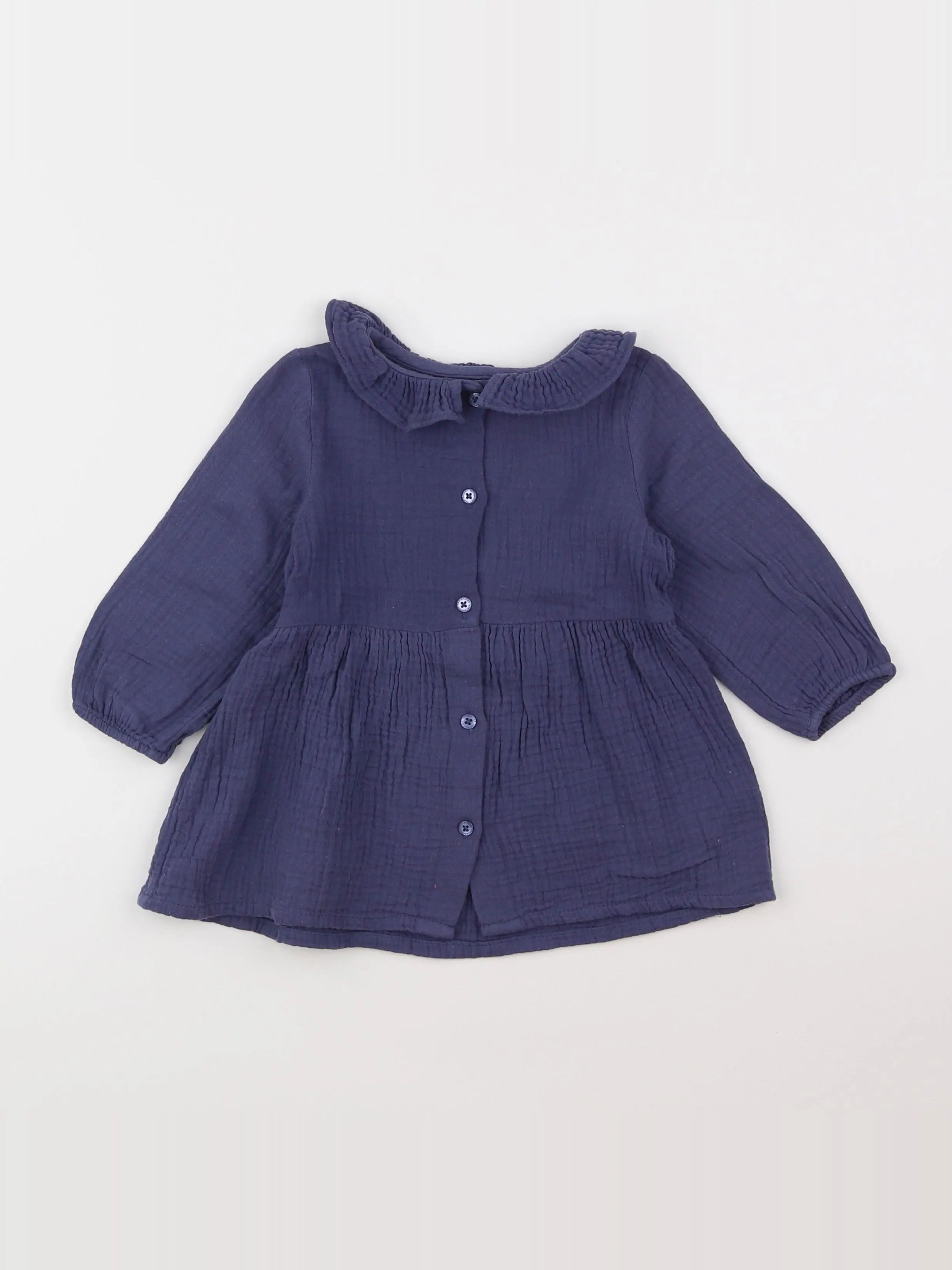 Vertbaudet - robe bleu - 18 mois