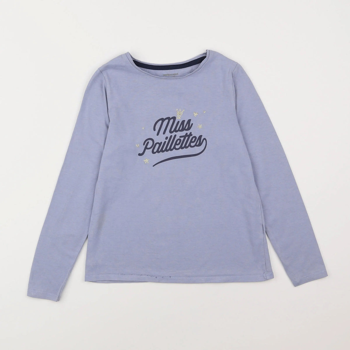 Vertbaudet - tee-shirt bleu - 12 mois
