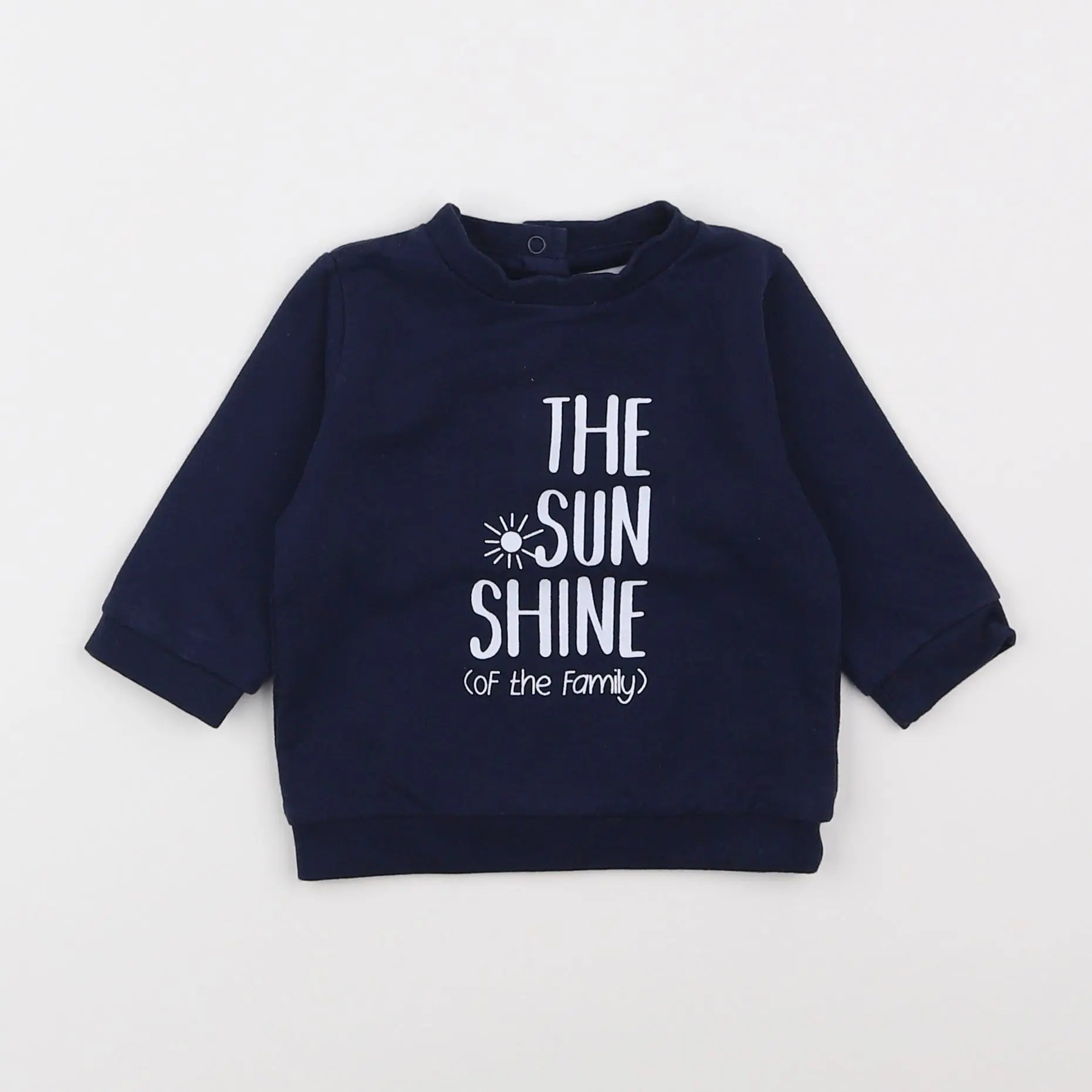 Vertbaudet - sweat bleu - 3 mois