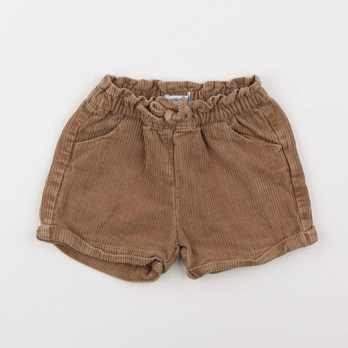 Vertbaudet - short marron - 18 mois