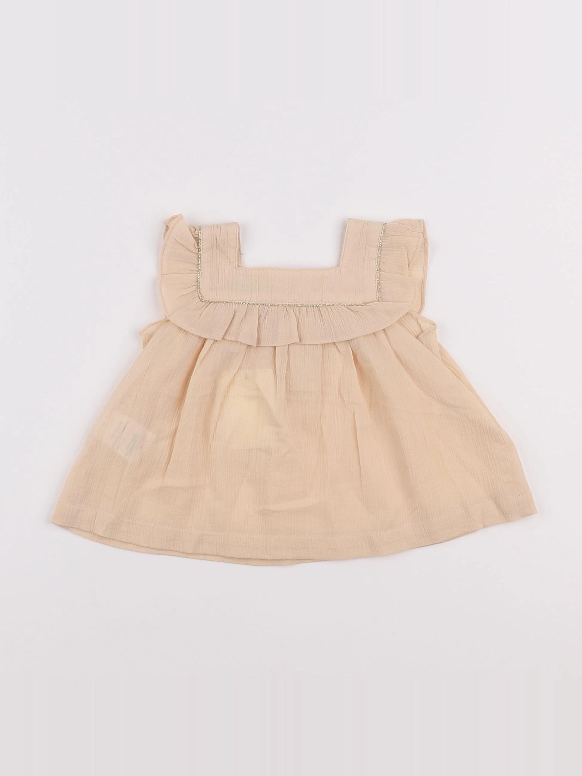 Petite Lucette - blouse rose - 6 mois