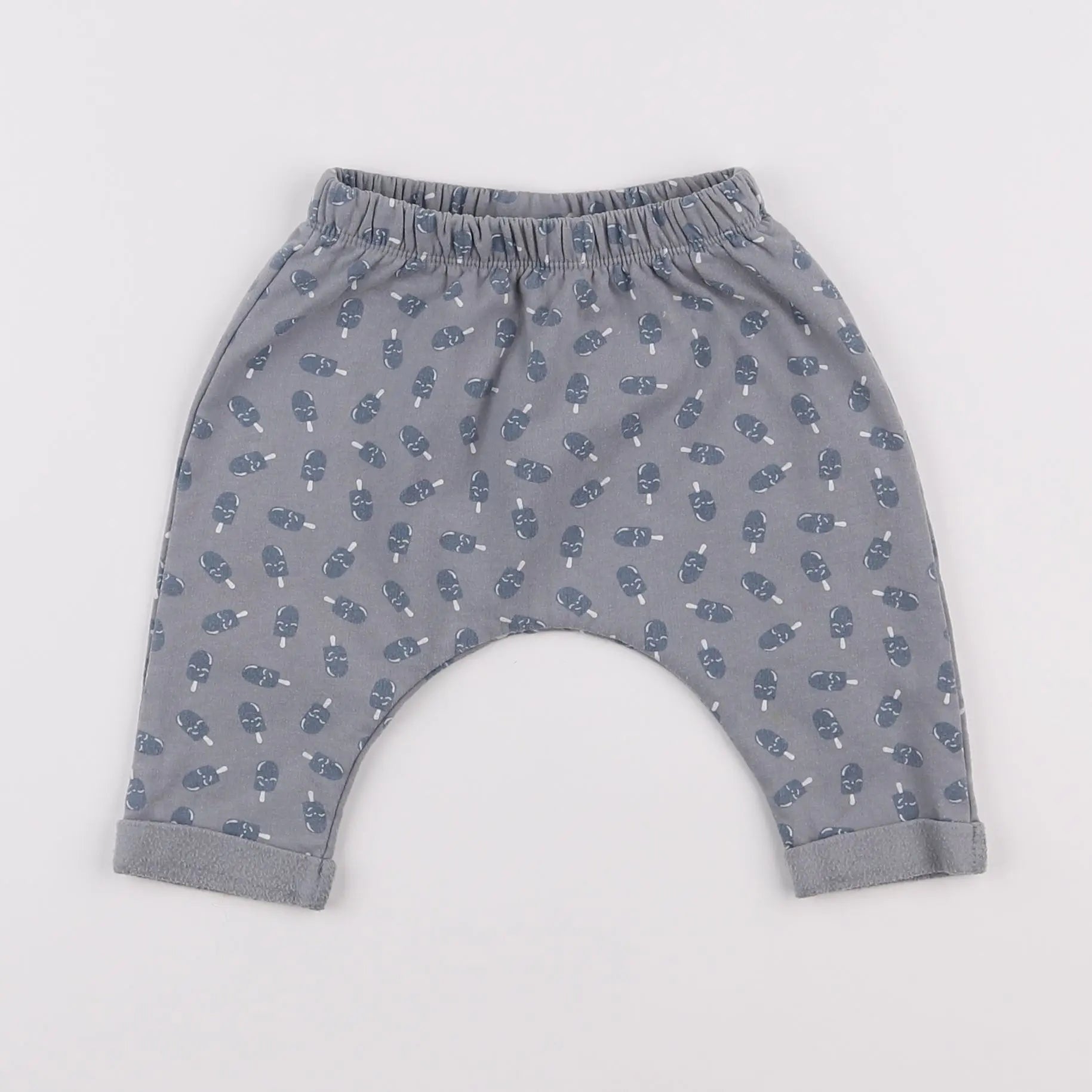 Vertbaudet - sarouel gris - 6 mois