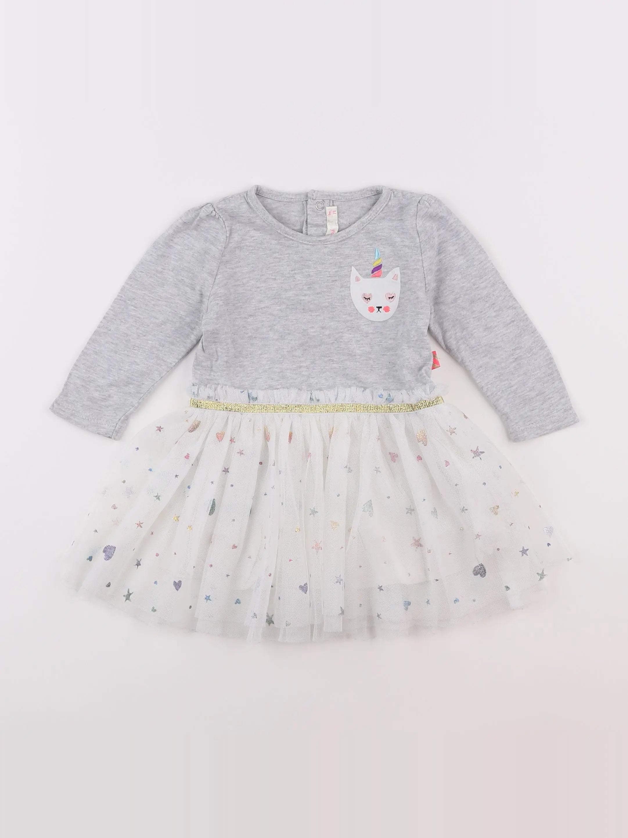 Billie Blush - robe gris - 9 mois