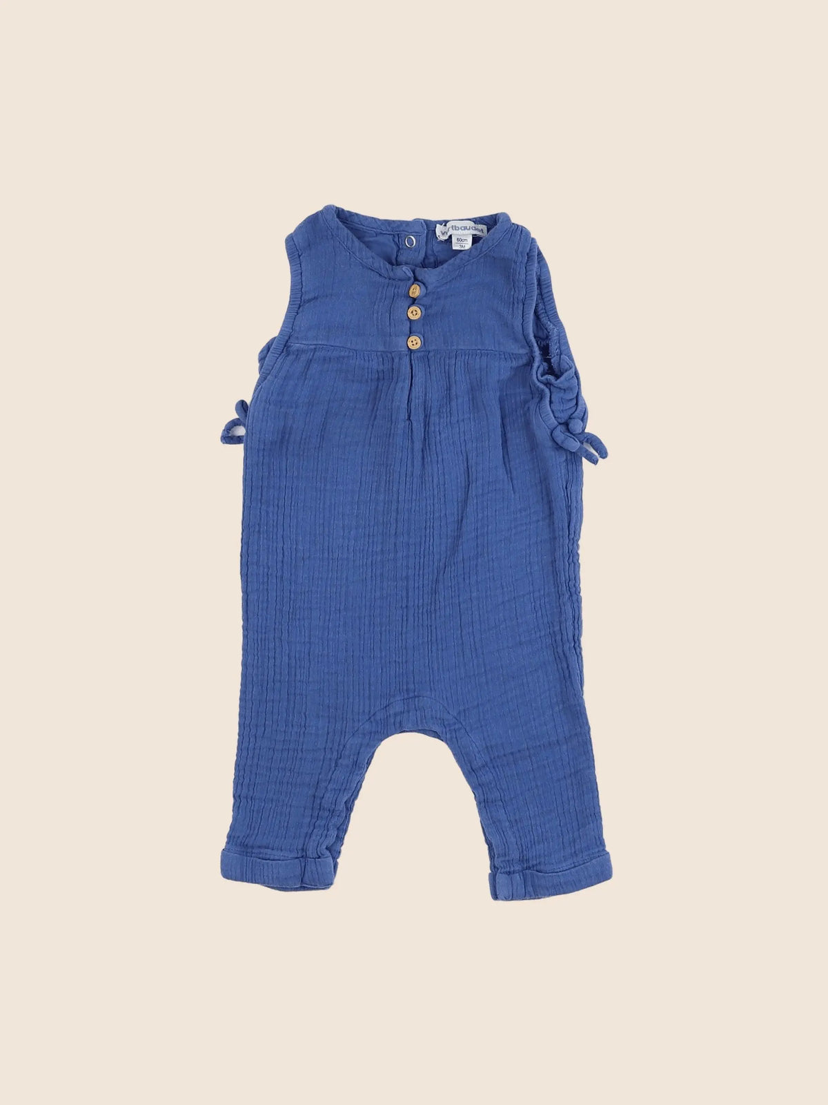 Vertbaudet - combinaison bleu - 3 mois