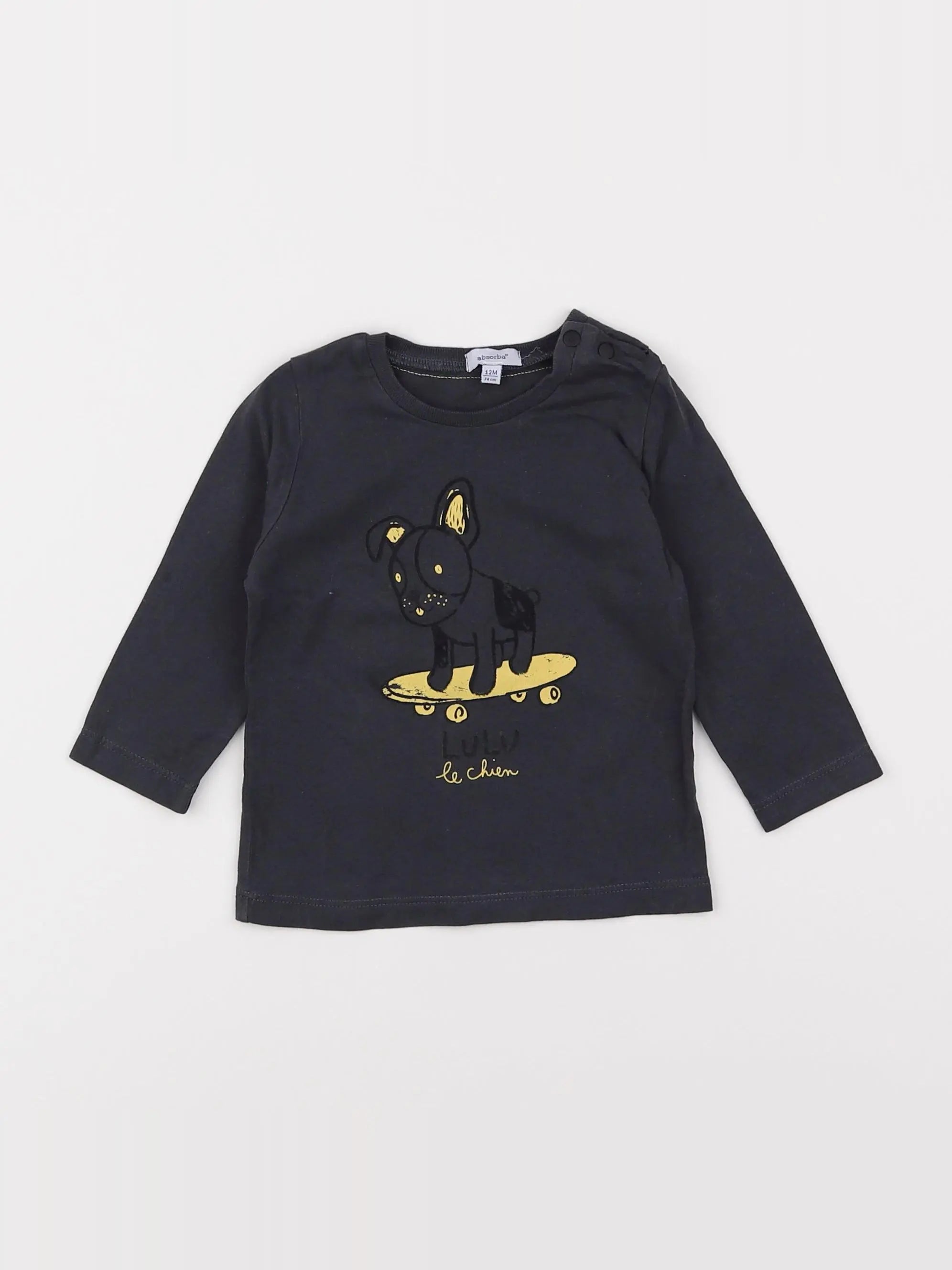 Absorba - tee-shirt gris - 12 mois