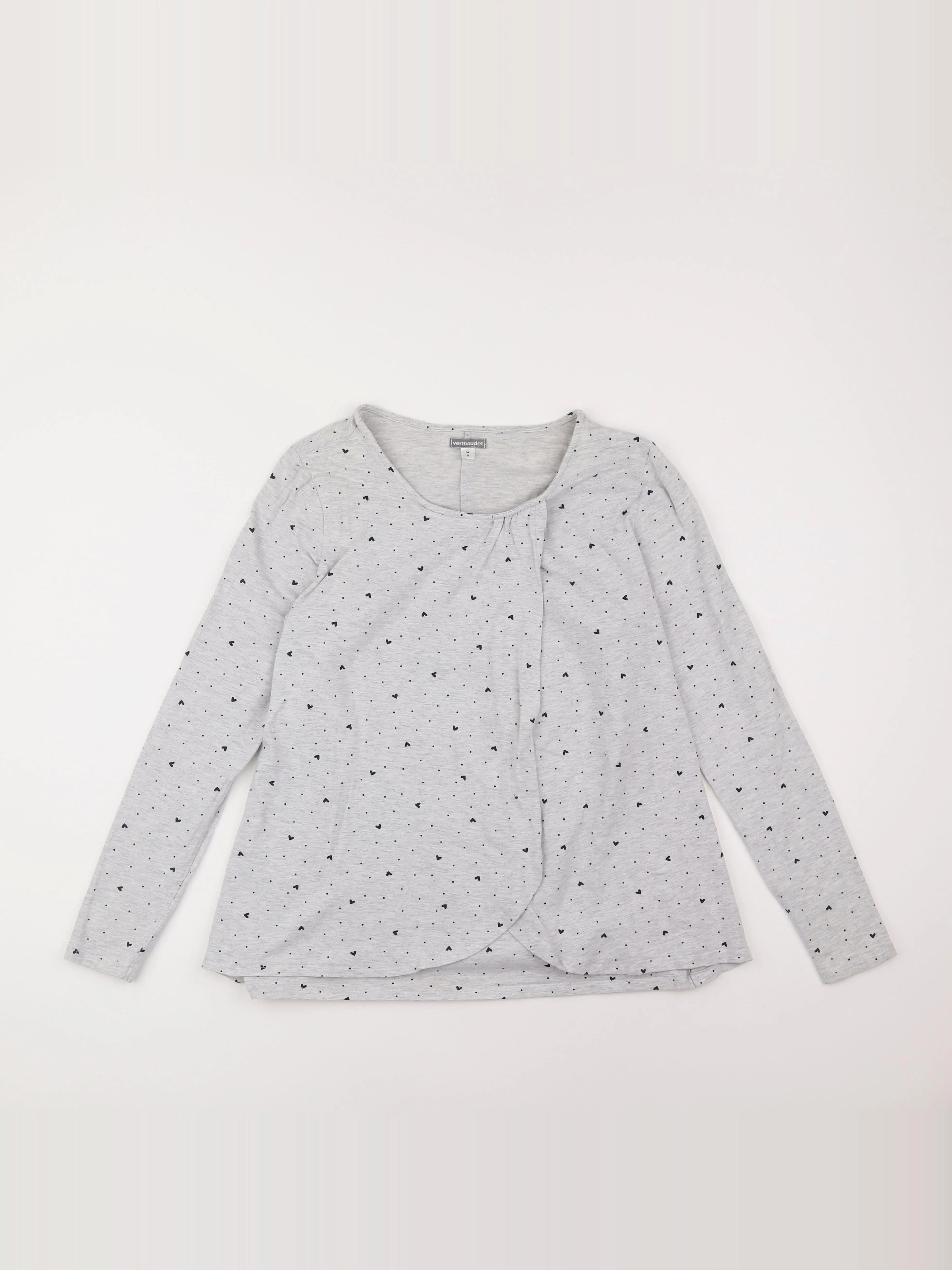 Vertbaudet - tee-shirt allaitement gris - 34 à 36