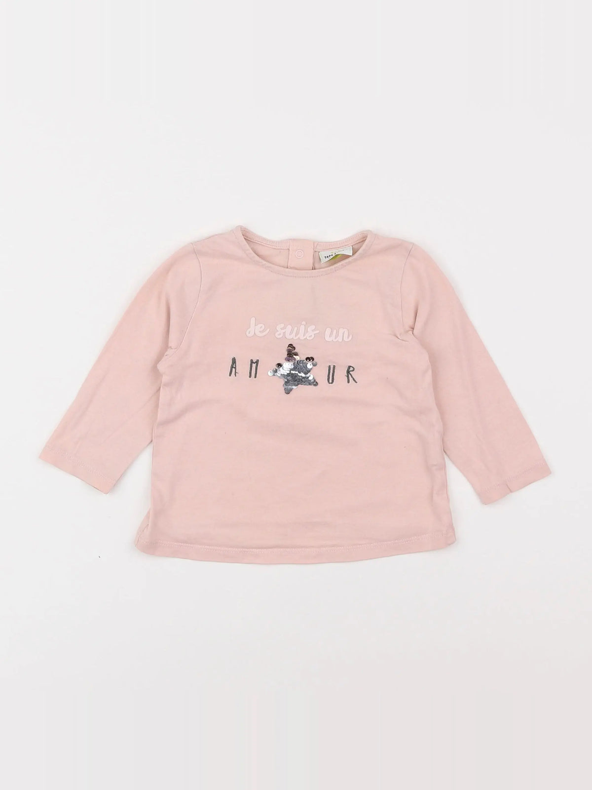 Tape à l'oeil - tee-shirt rose - 12 mois