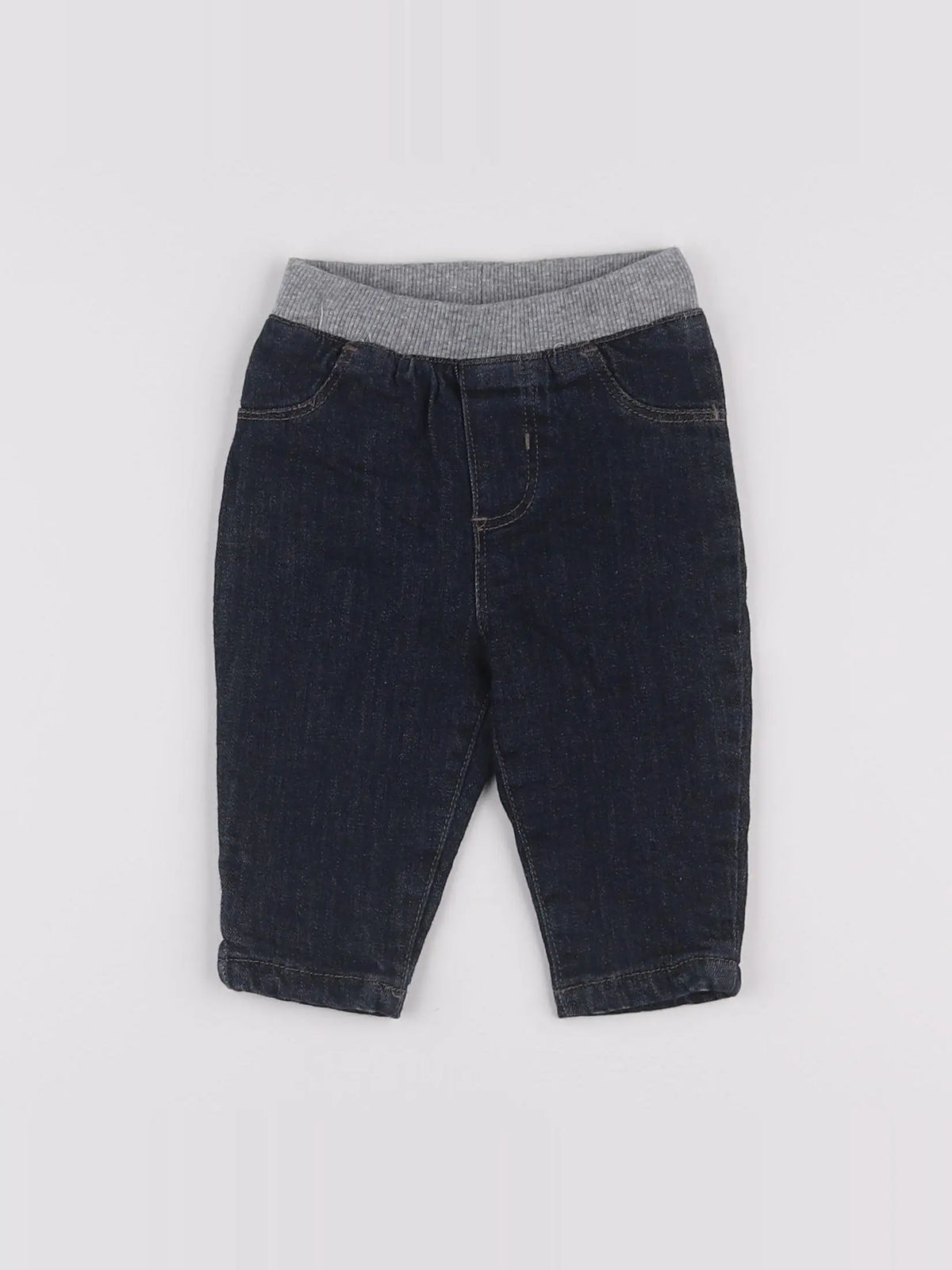 Boutchou - jean doublé bleu - 3 mois