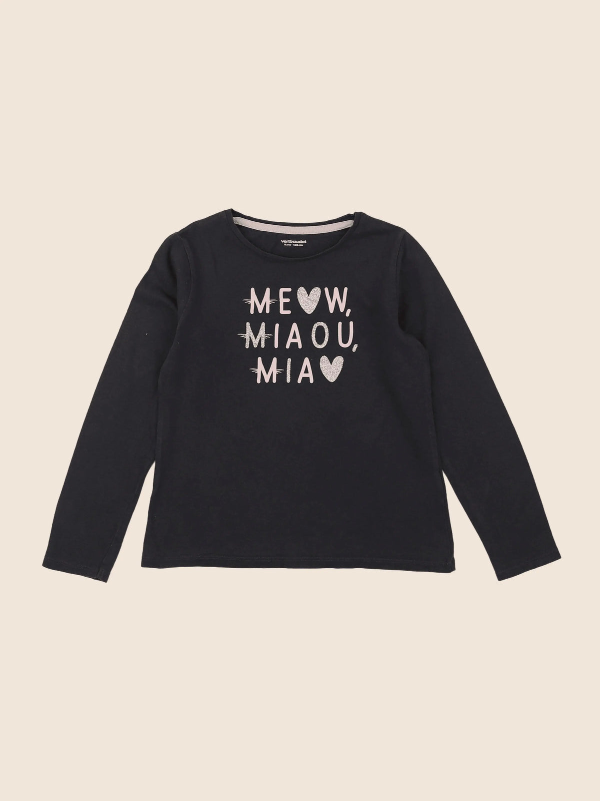 Vertbaudet - tee-shirt marron - 8 ans