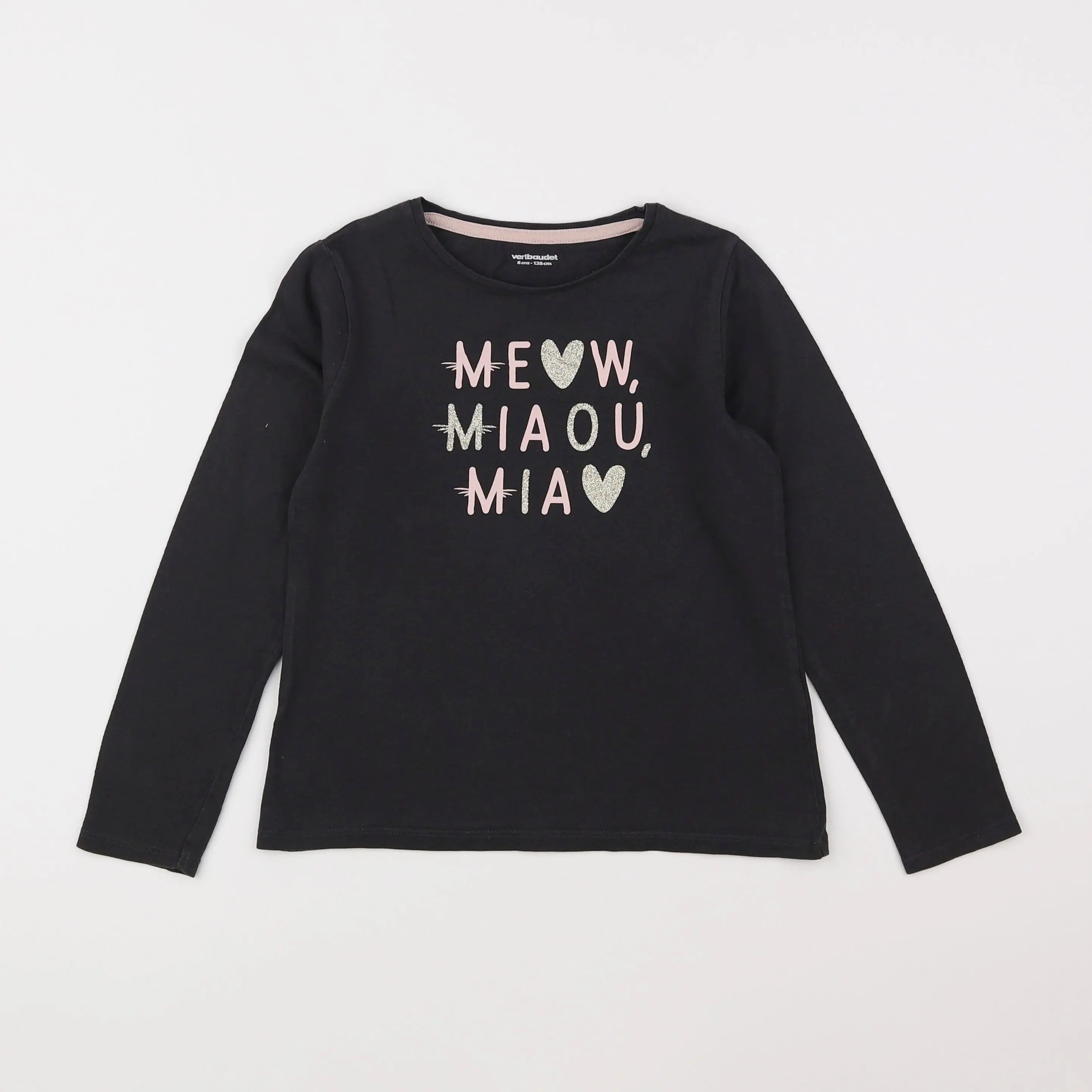 Vertbaudet - tee-shirt marron - 8 ans