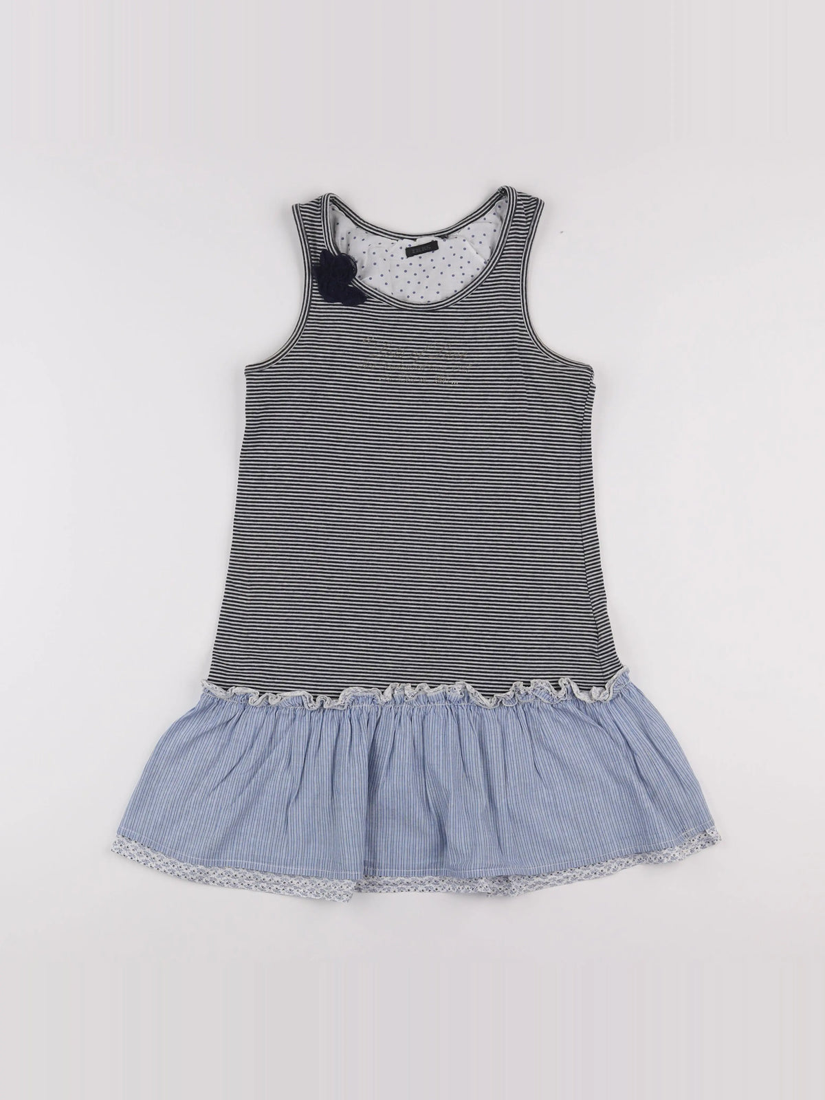 IKKS - robe bleu, blanc - 10 ans