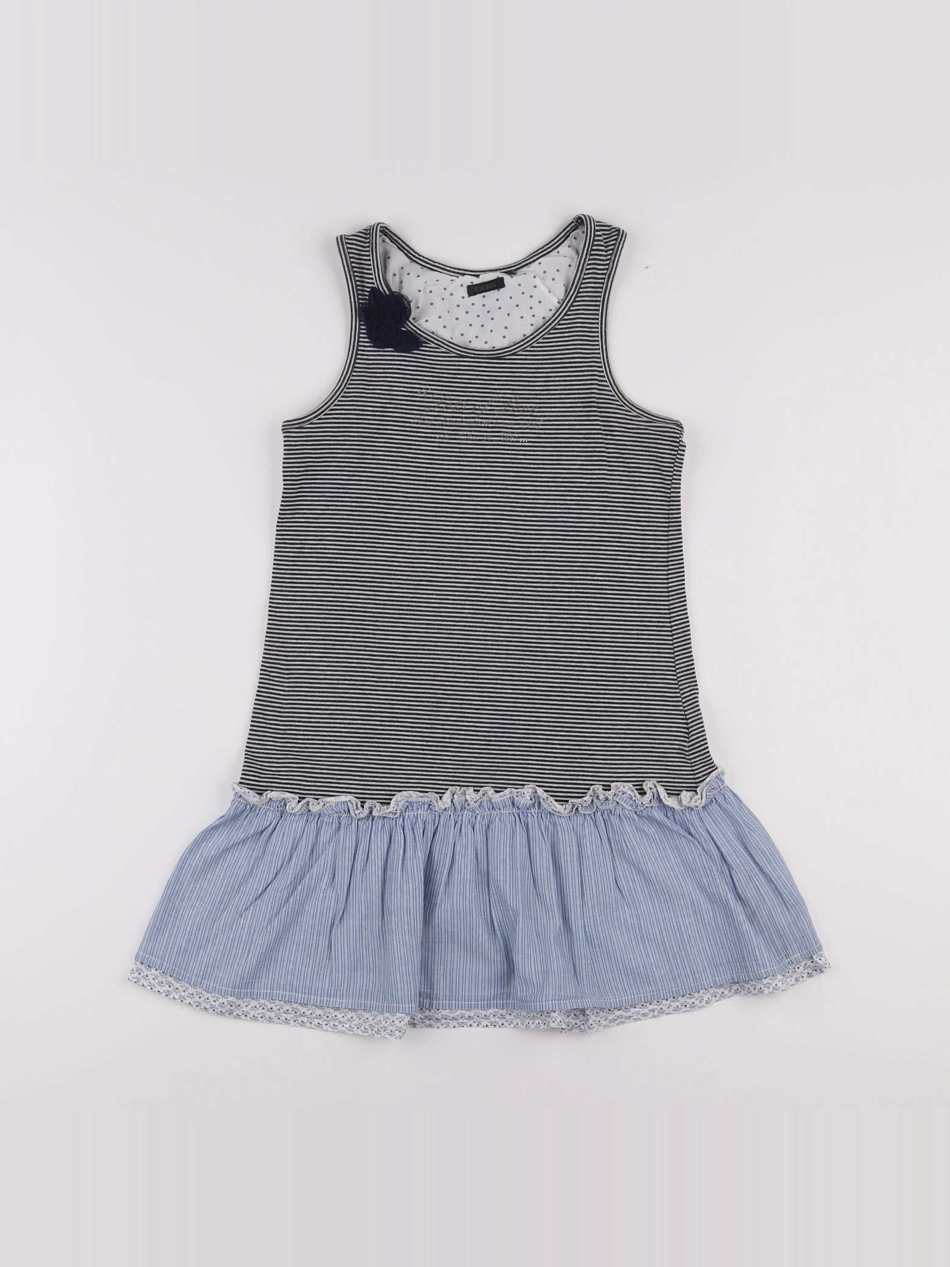 IKKS - robe bleu, blanc - 10 ans
