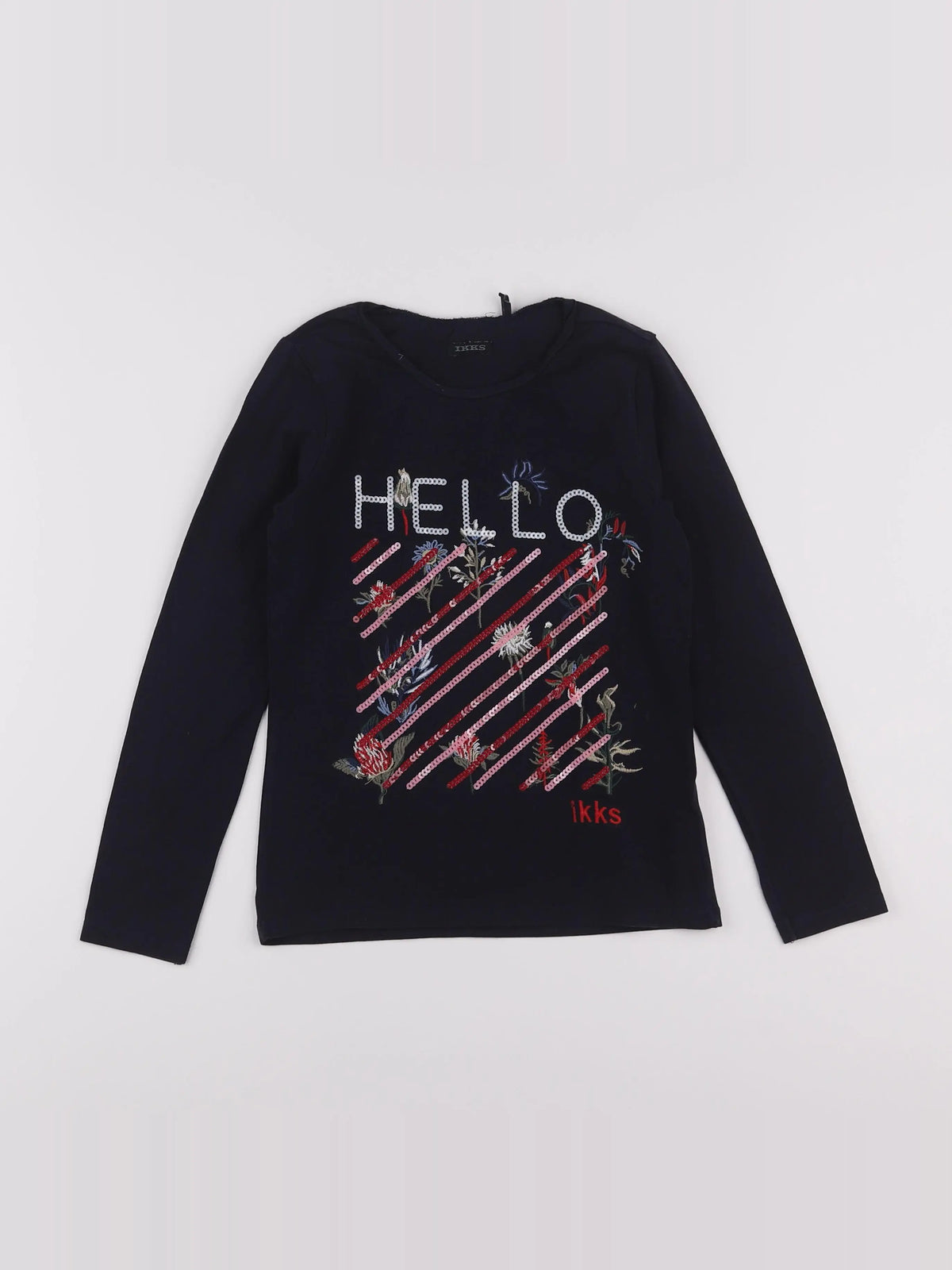 IKKS - tee-shirt bleu - 8 ans