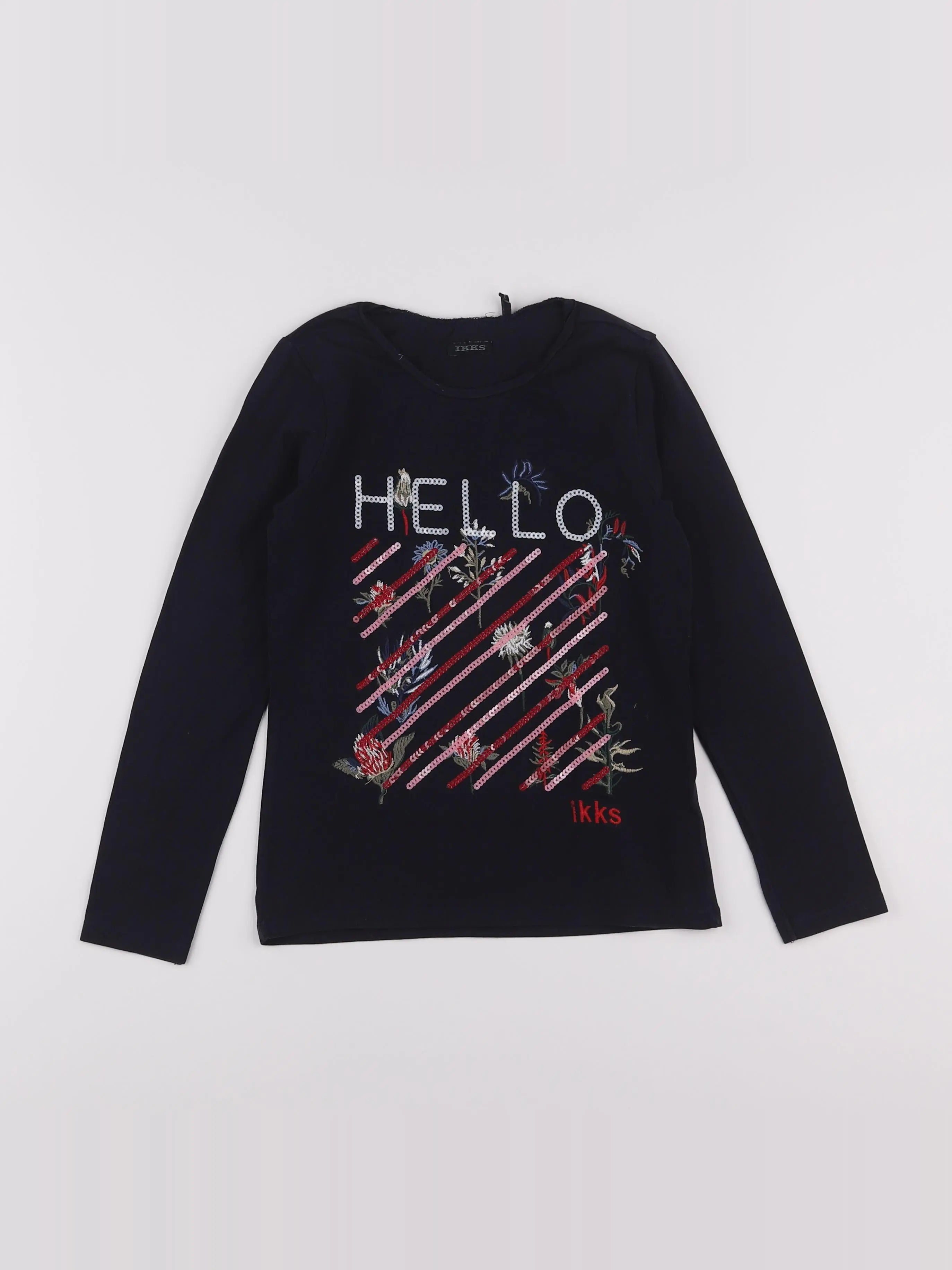 IKKS - tee-shirt bleu - 8 ans