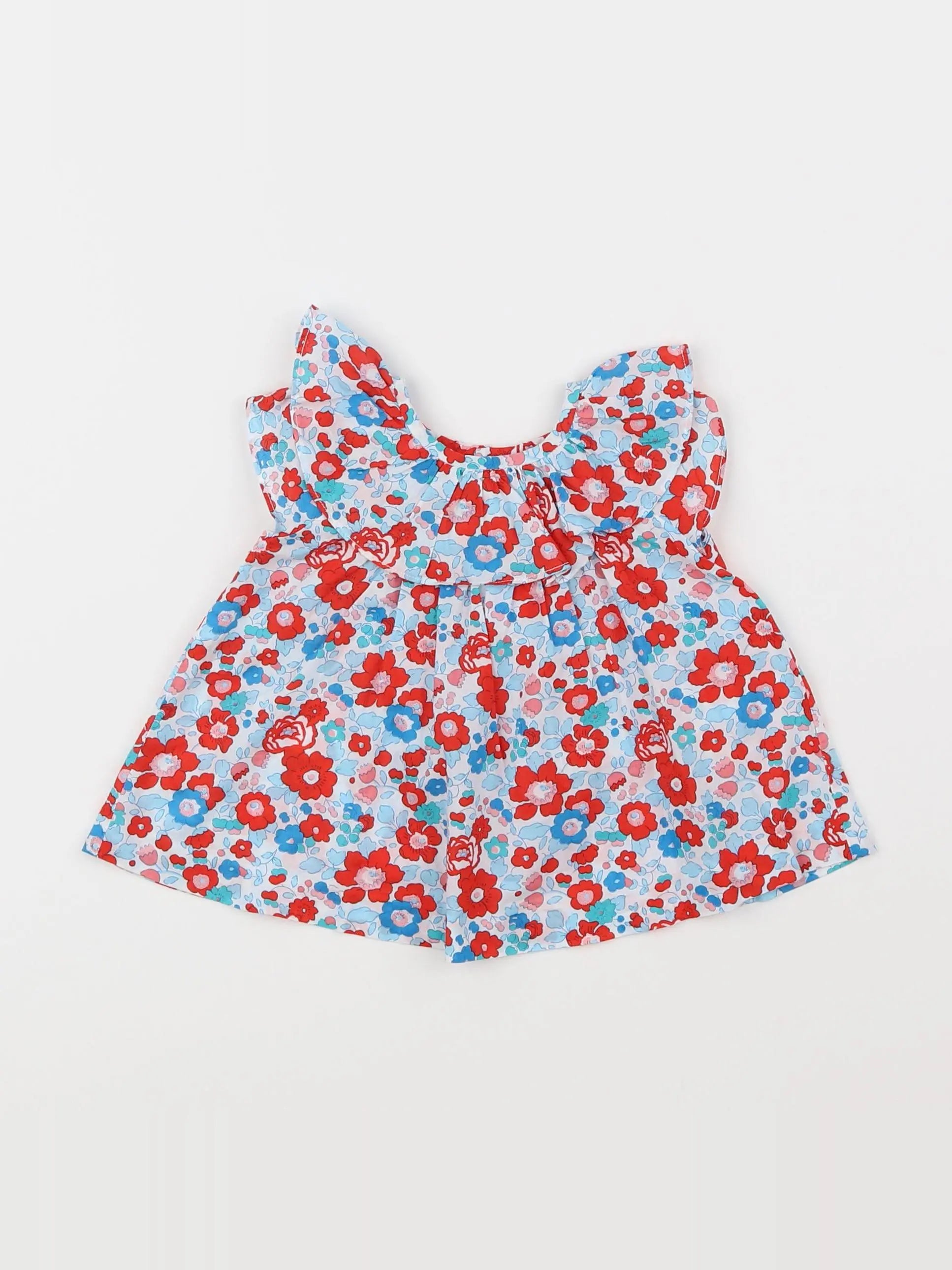 Jacadi - blouse liberty multicolore - 6 mois