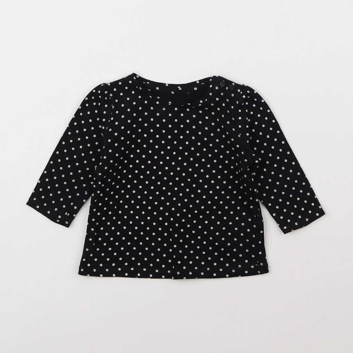Vertbaudet - tee-shirt noir - 3 mois