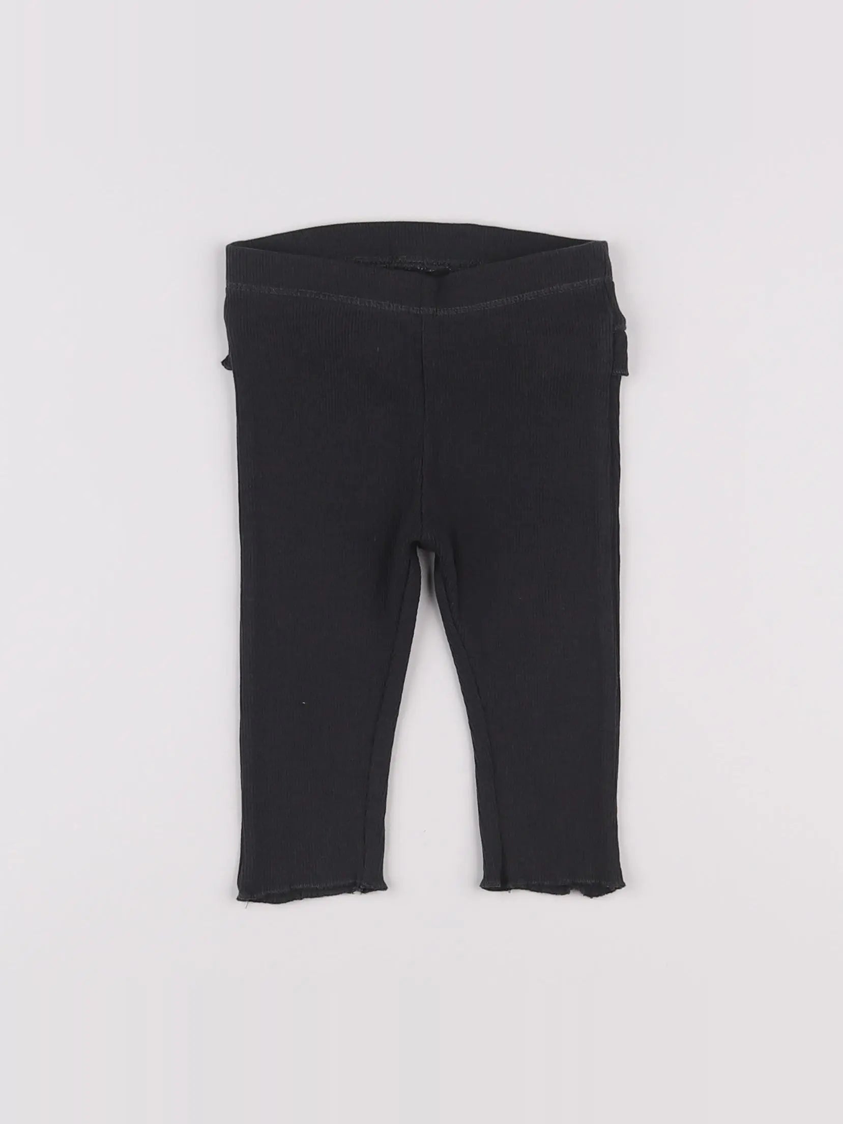 H&M - legging volants au dos gris - 3/6 mois
