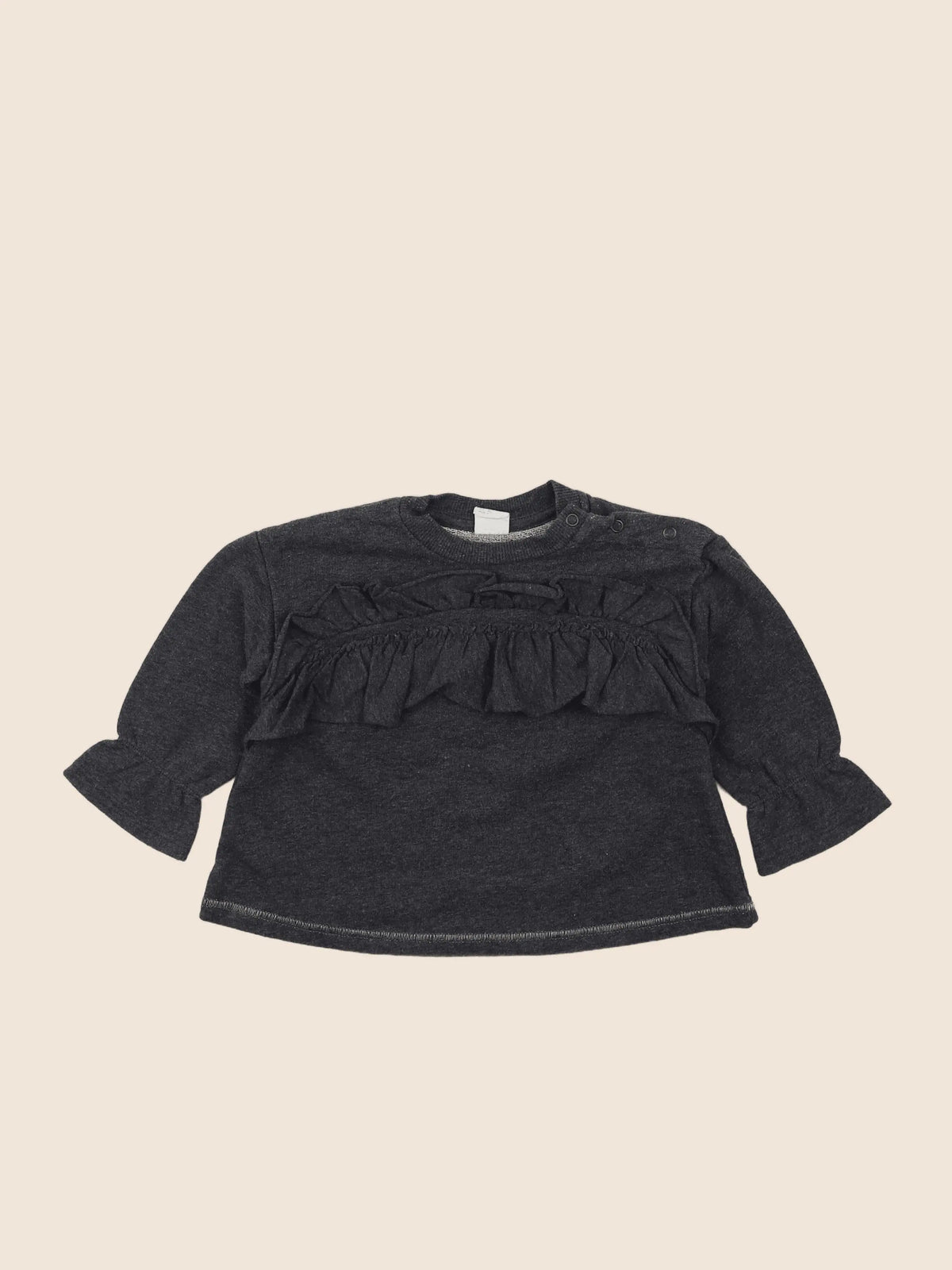 H&M - sweat gris - 9/12 mois
