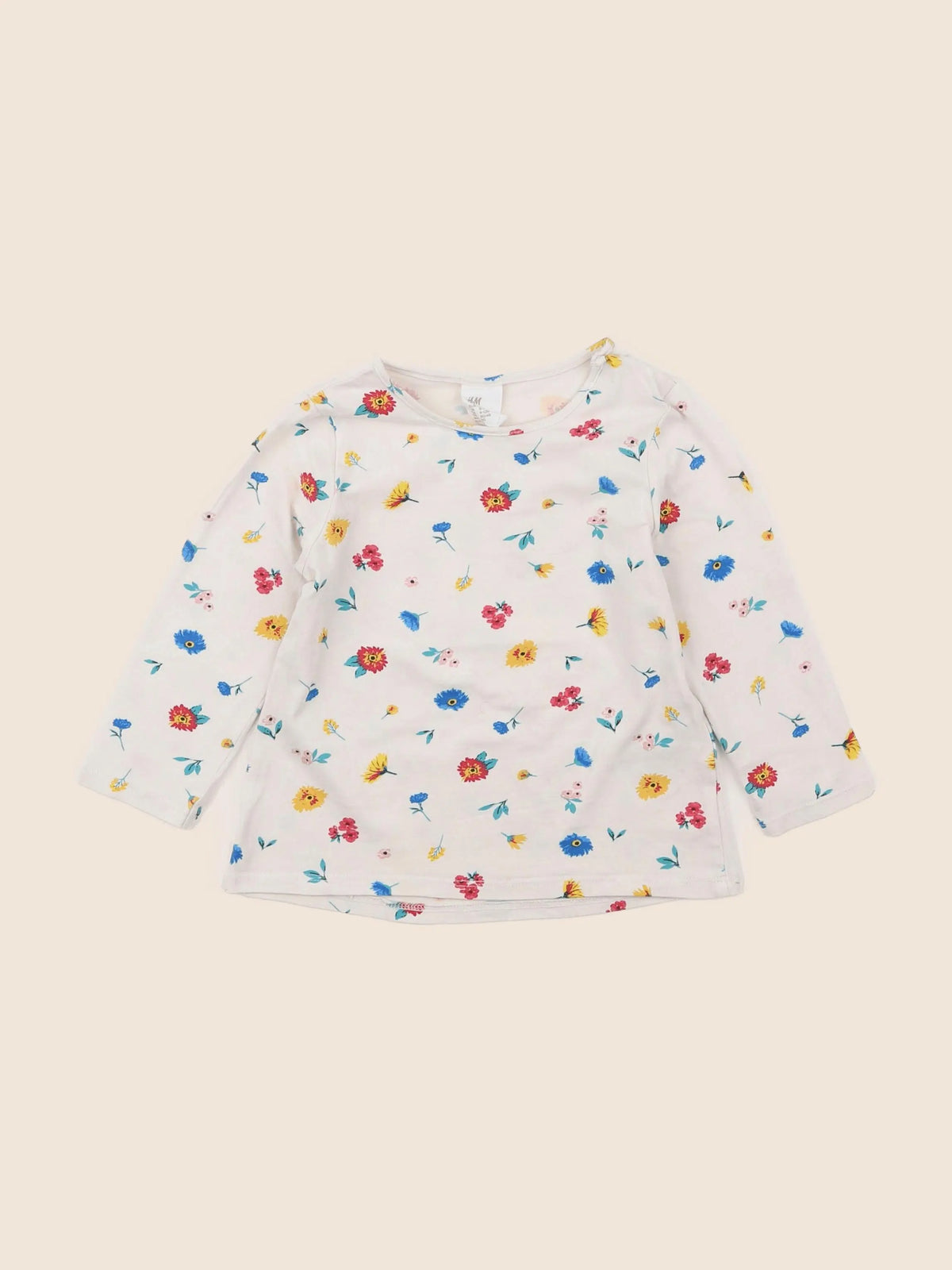 H&M - tee-shirt beige - 9/12 mois