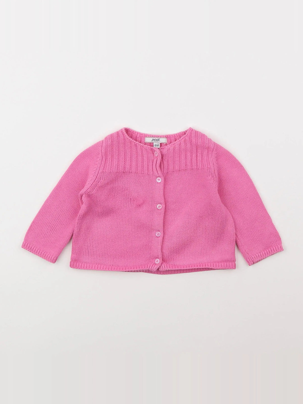 Jacadi - gilet rose - 6 mois