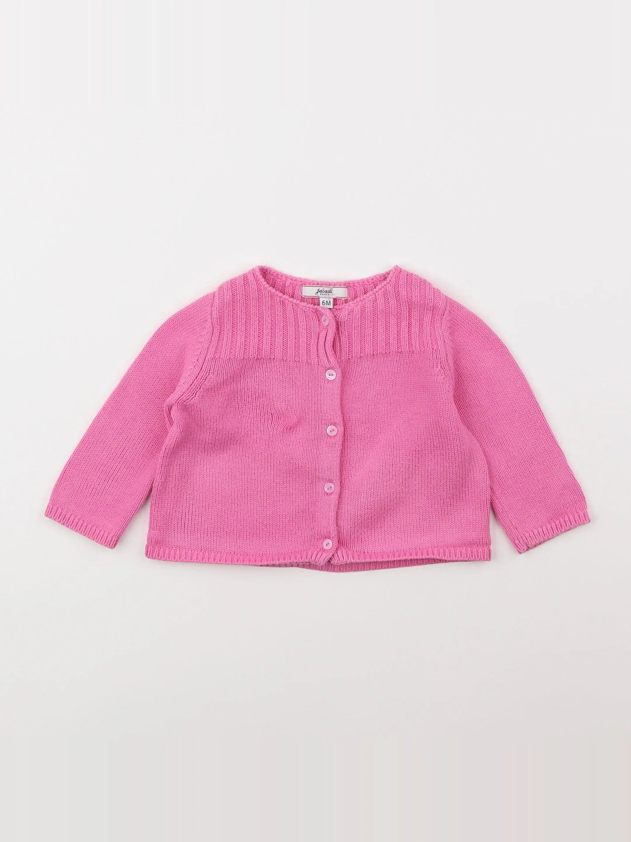 Jacadi - gilet rose - 6 mois
