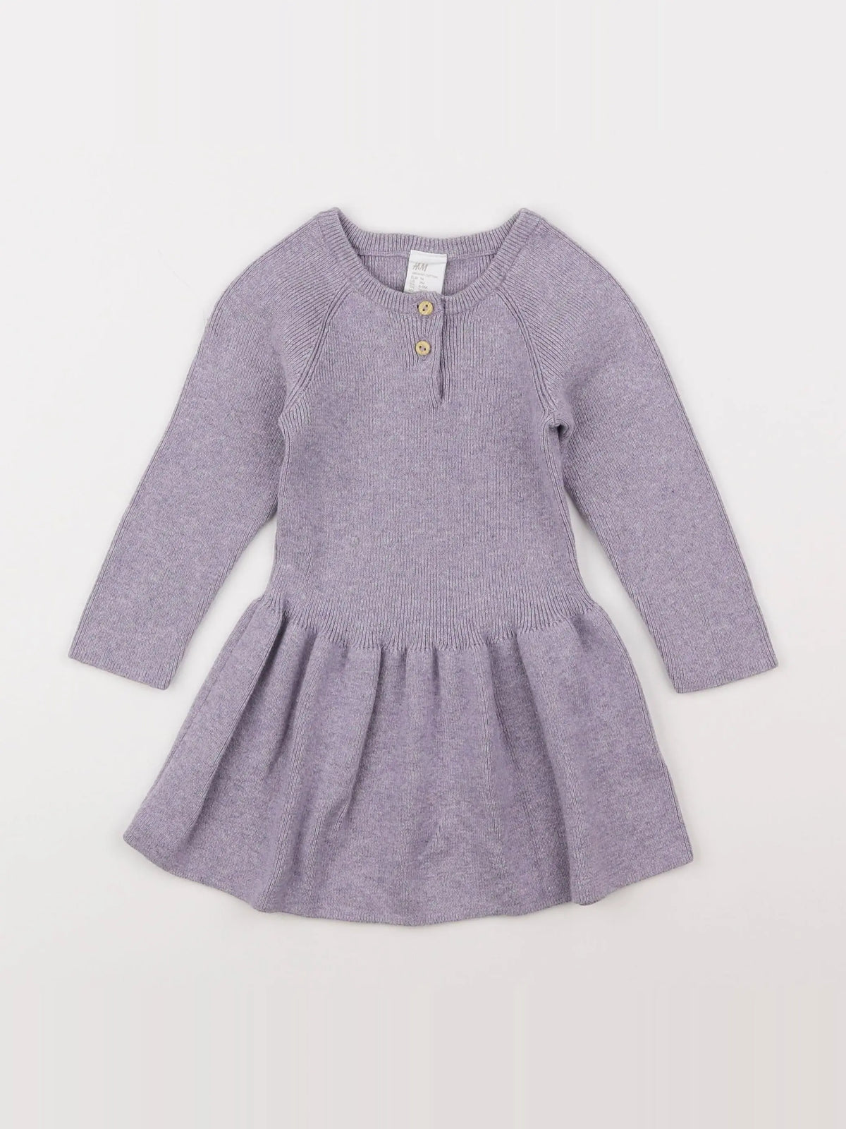 H&M - robe violet - 6/9 mois