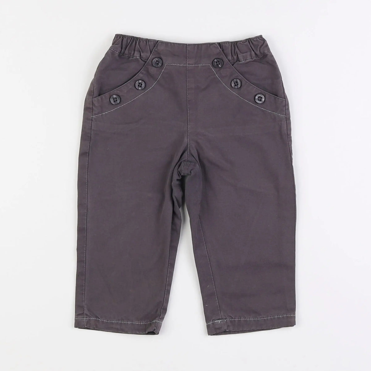 Vertbaudet - pantalon gris - 18 mois